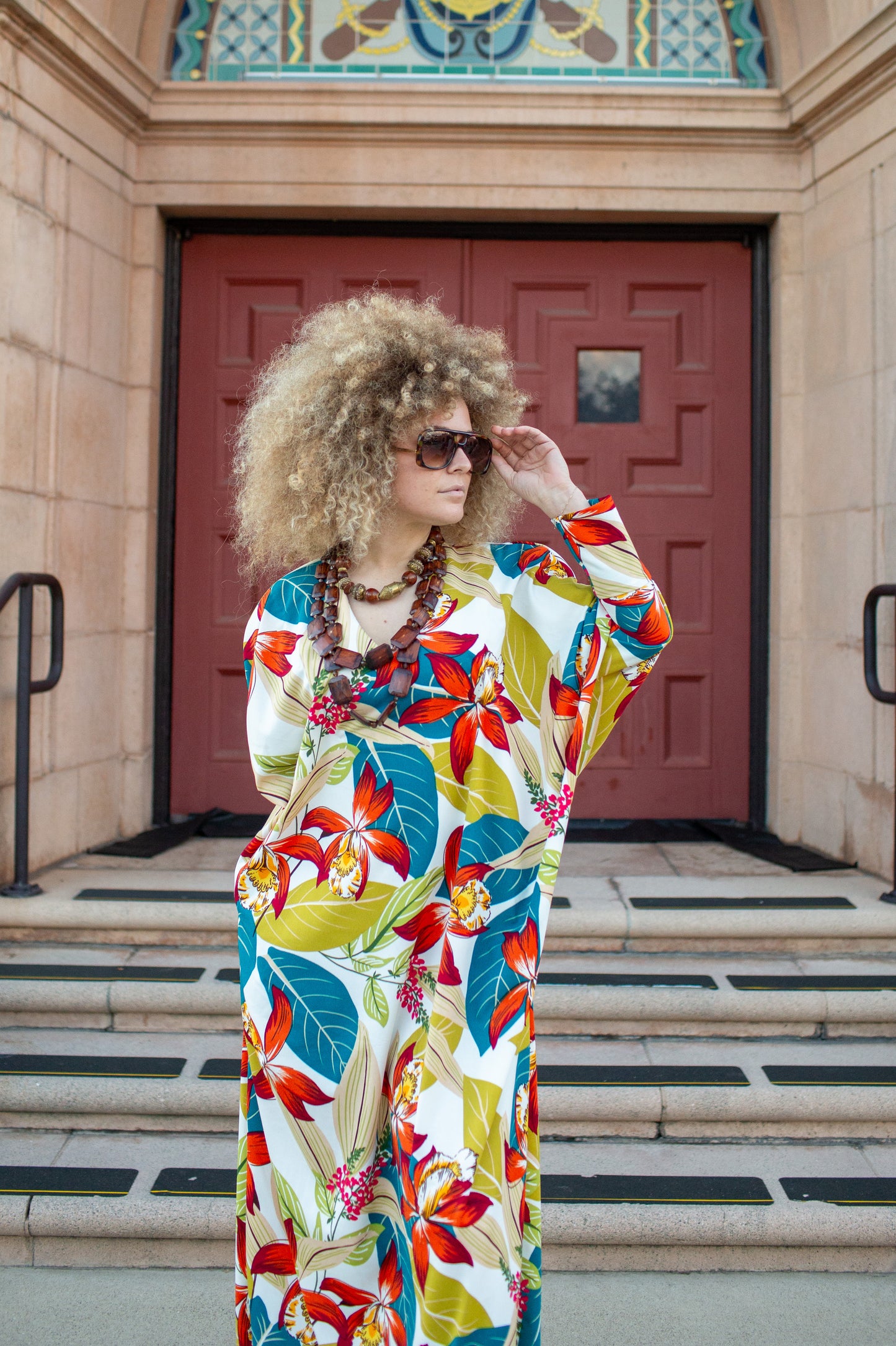 Gracie Caftan in Sunspill Tropique