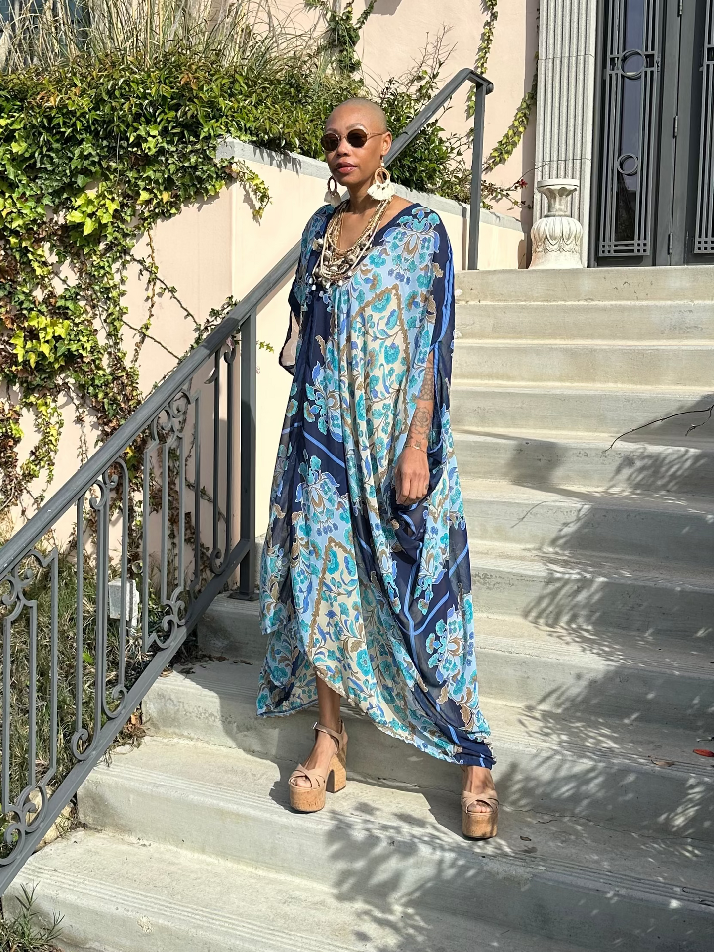 Billie Jean Scarf Print Caftan