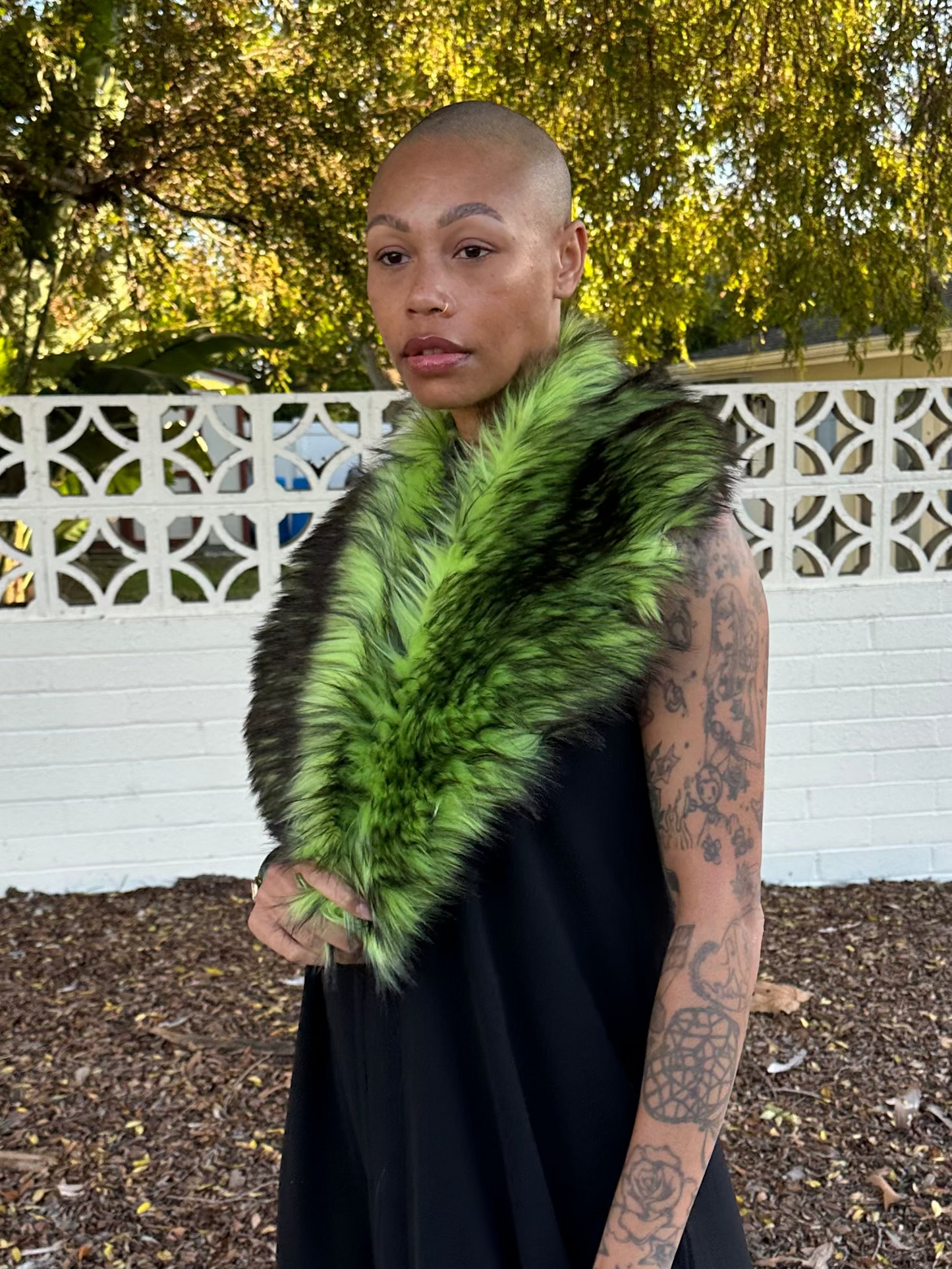 Absinthe Faux Fur Collar