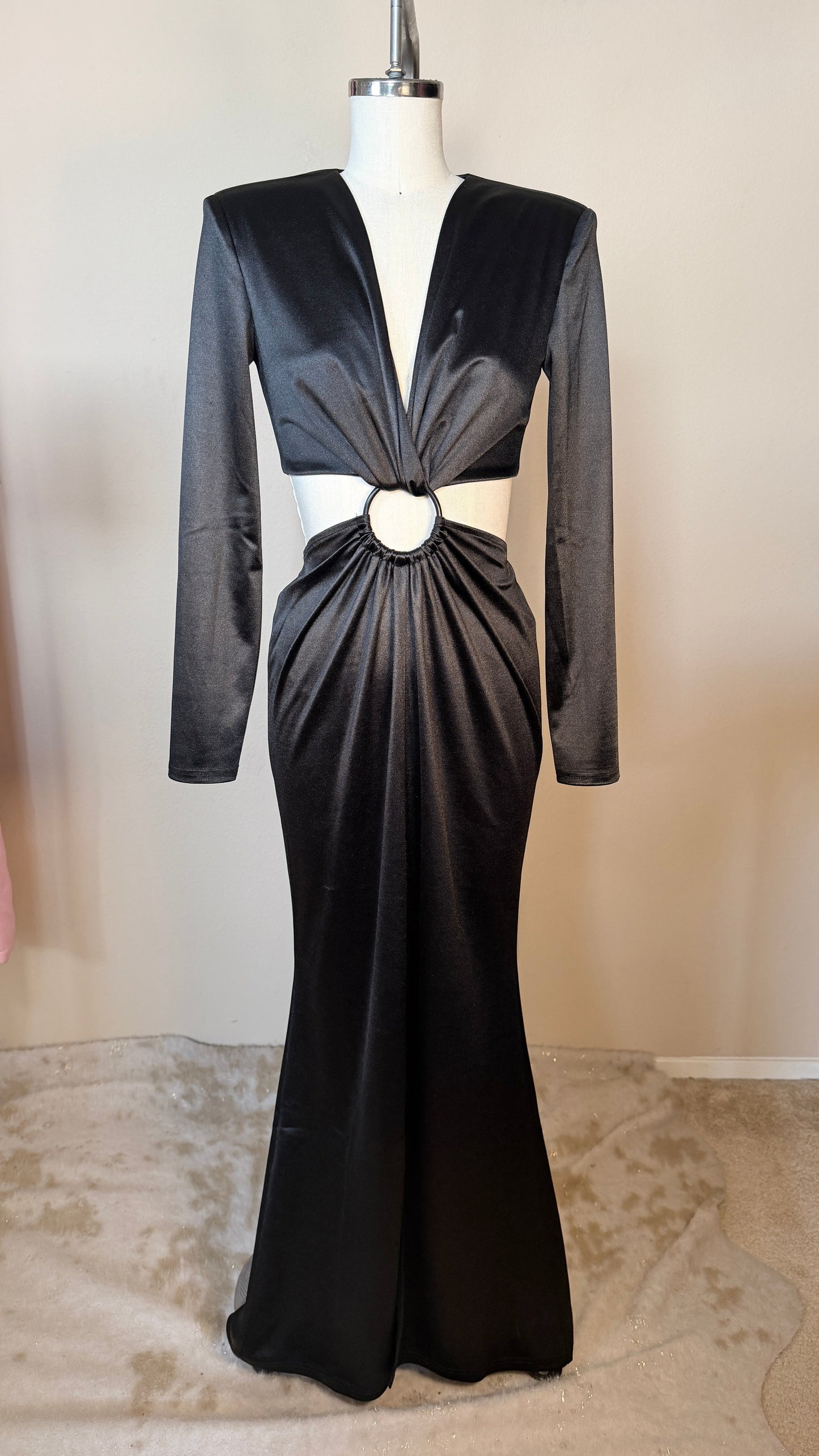 Smoke and Satin Dress