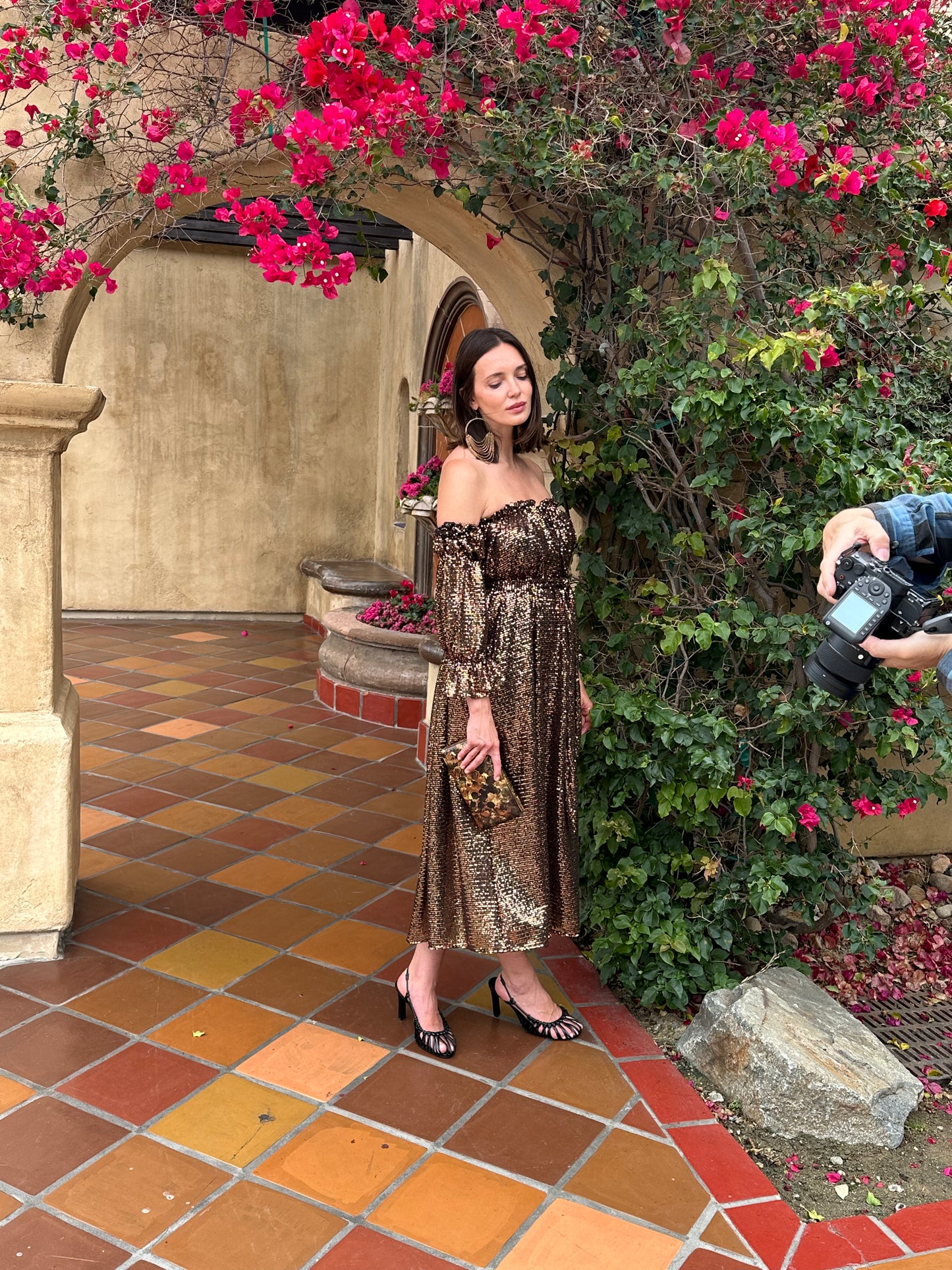 Raquel Dress in Copper Flash PRE-ORDER