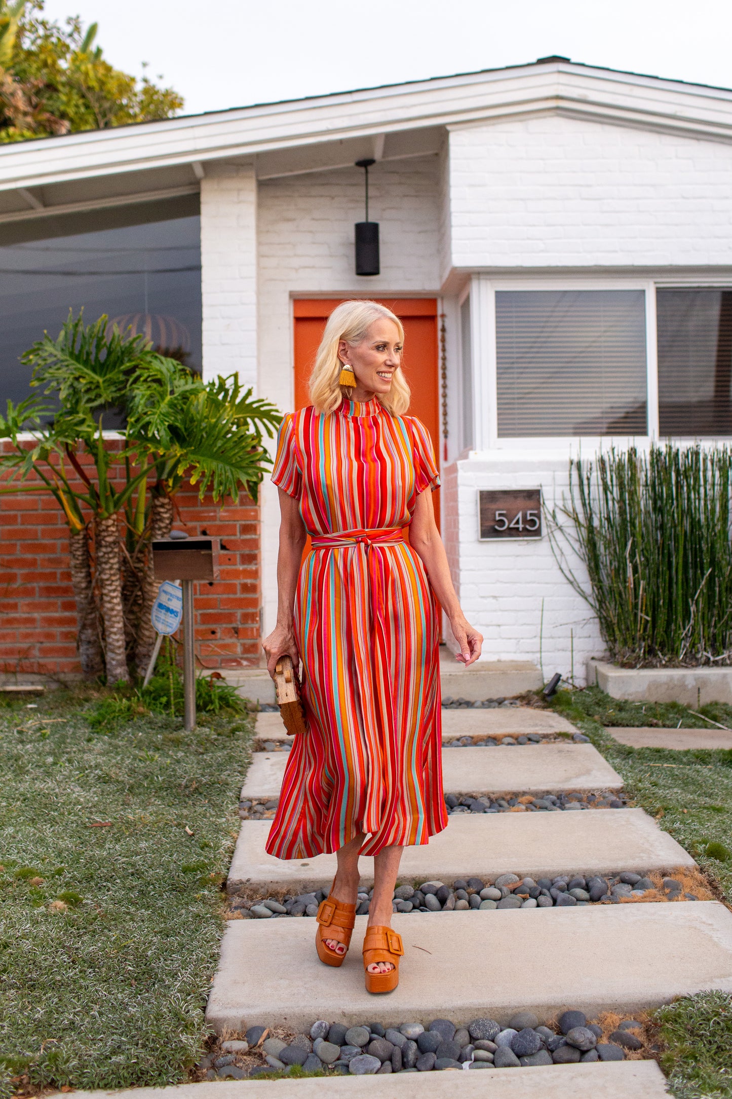 JJ Maxi Dress in Rainbow Stripe PRE-ORDER