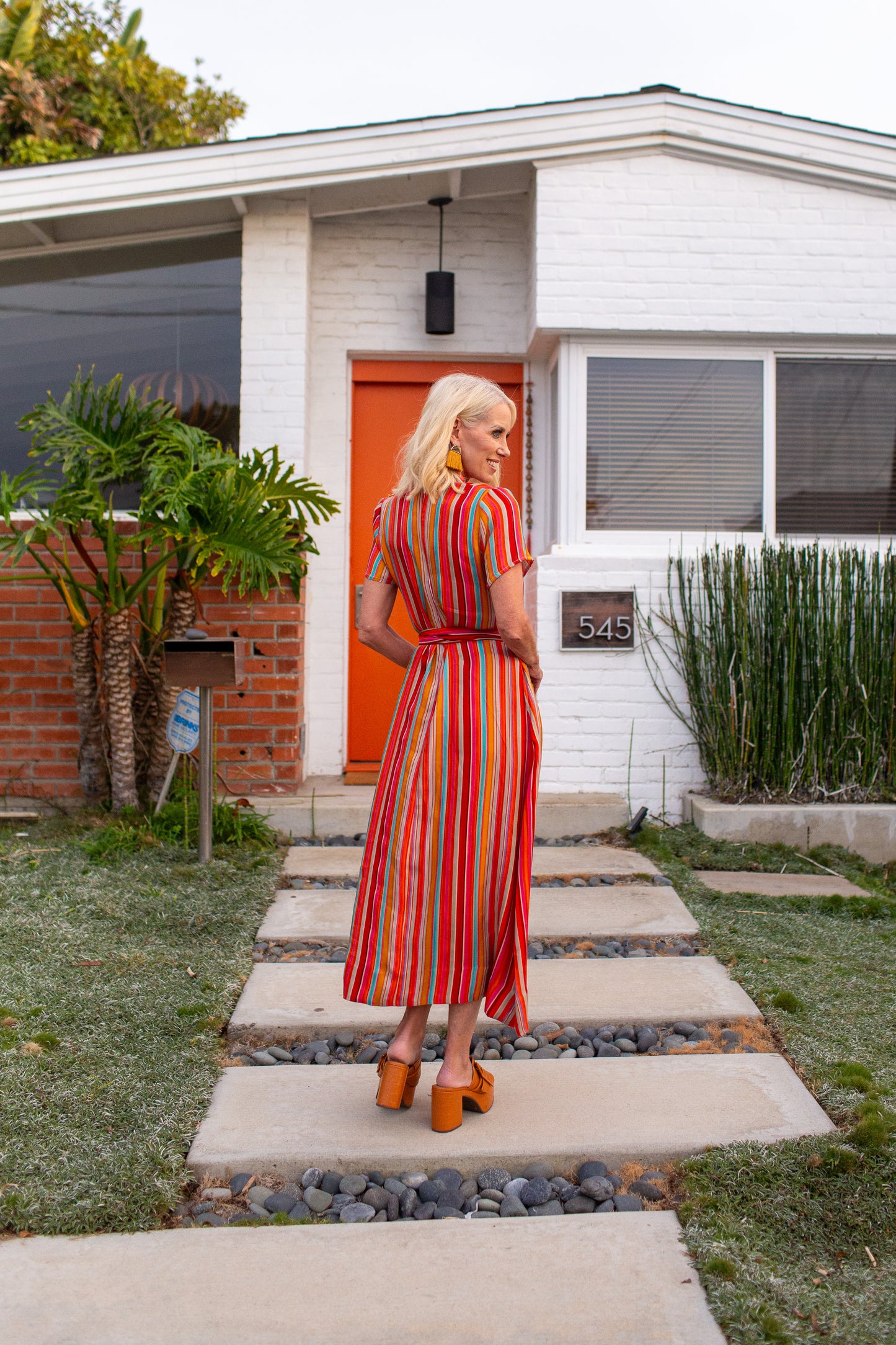 JJ Maxi Dress in Rainbow Stripe PRE-ORDER