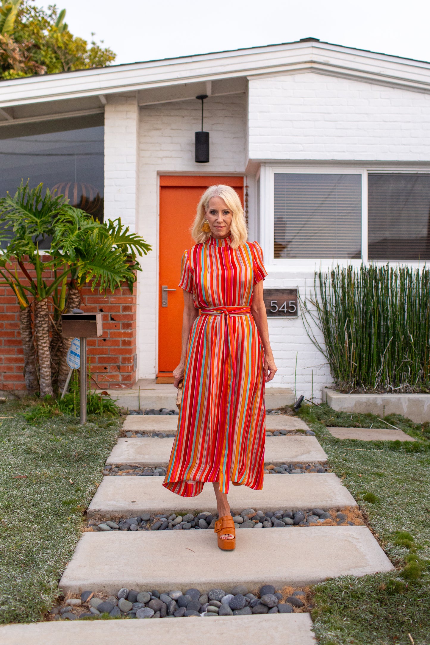 JJ Maxi Dress in Rainbow Stripe PRE-ORDER