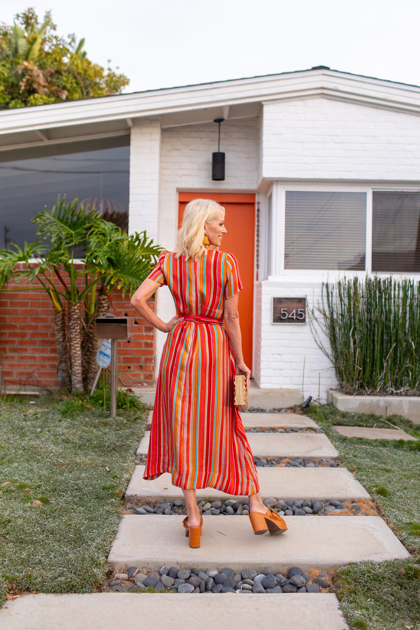 JJ Maxi Dress in Rainbow Stripe PRE-ORDER