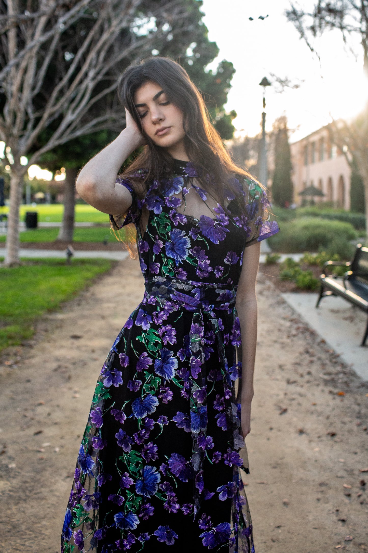 JJ Maxi Dress in Moonlit Iris
