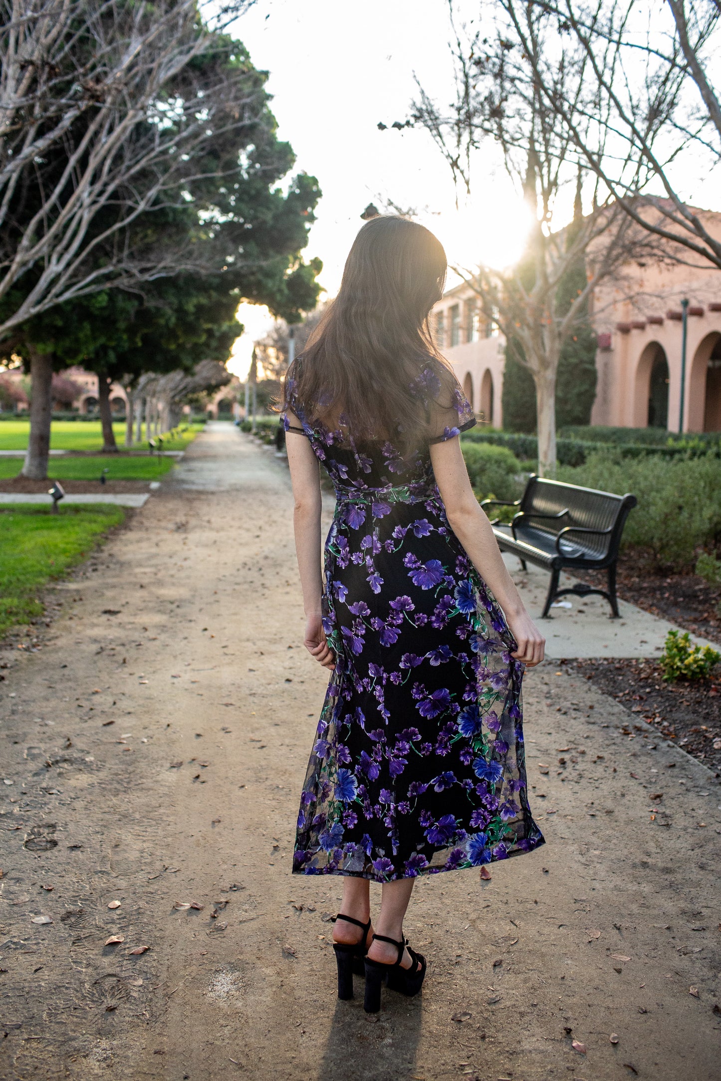 JJ Maxi Dress in Moonlit Iris