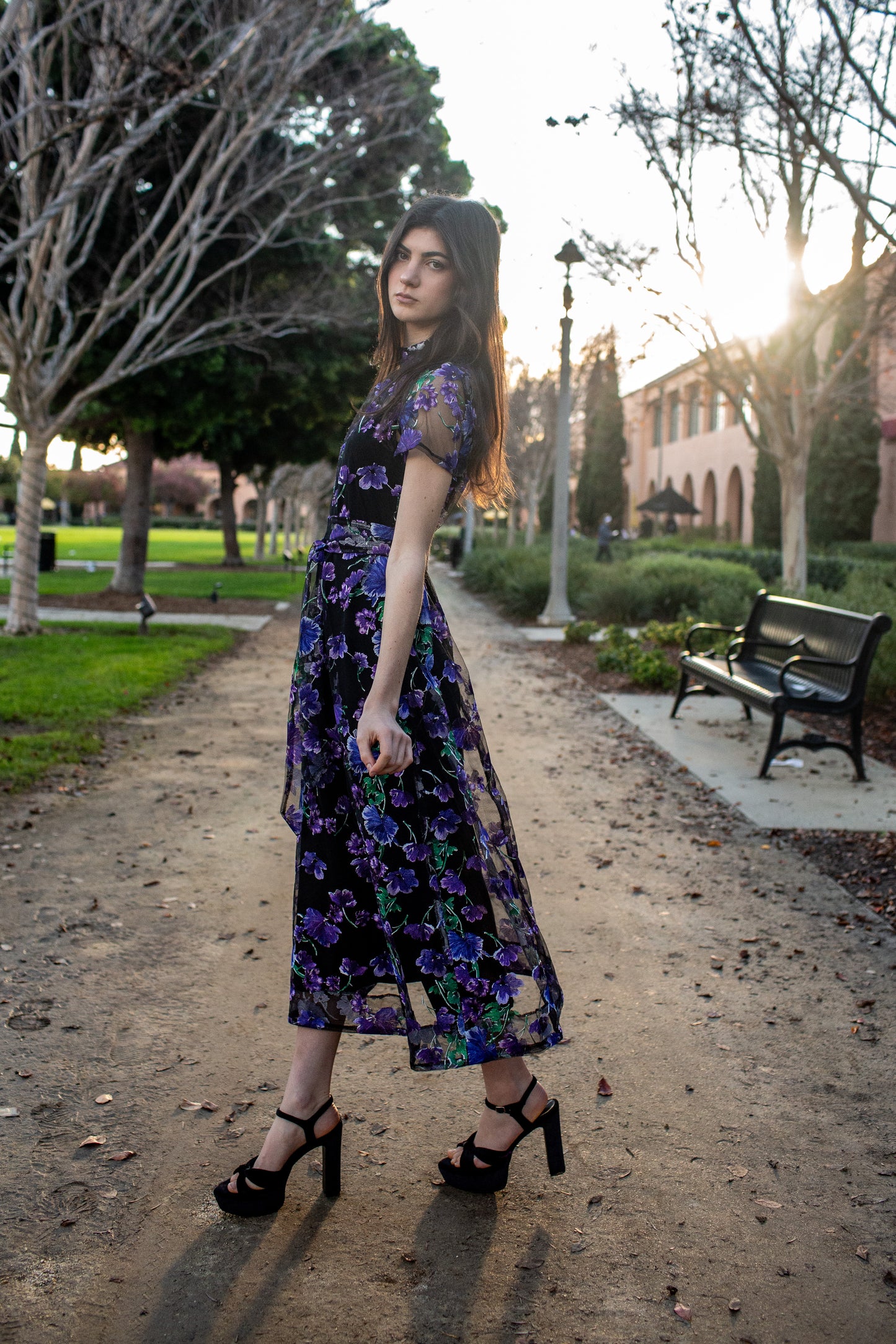 JJ Maxi Dress in Moonlit Iris