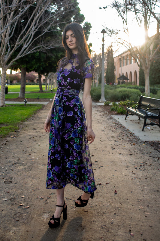 JJ Maxi Dress in Moonlit Iris
