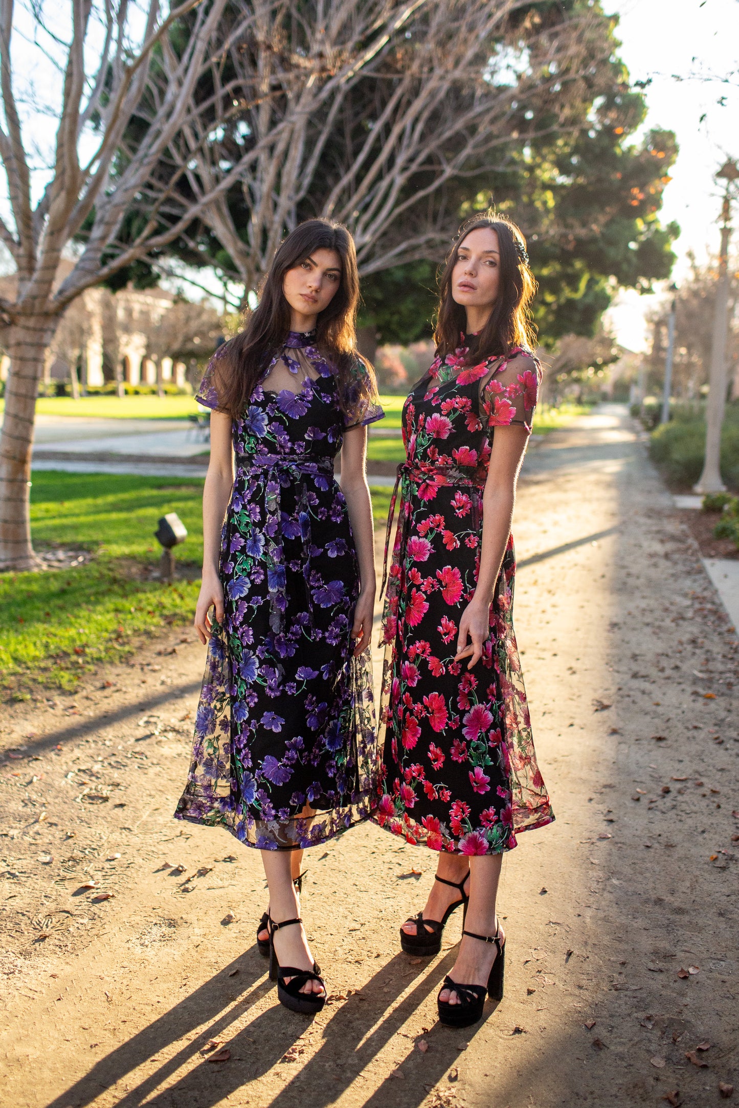 JJ Maxi Dress in Moonlit Rose