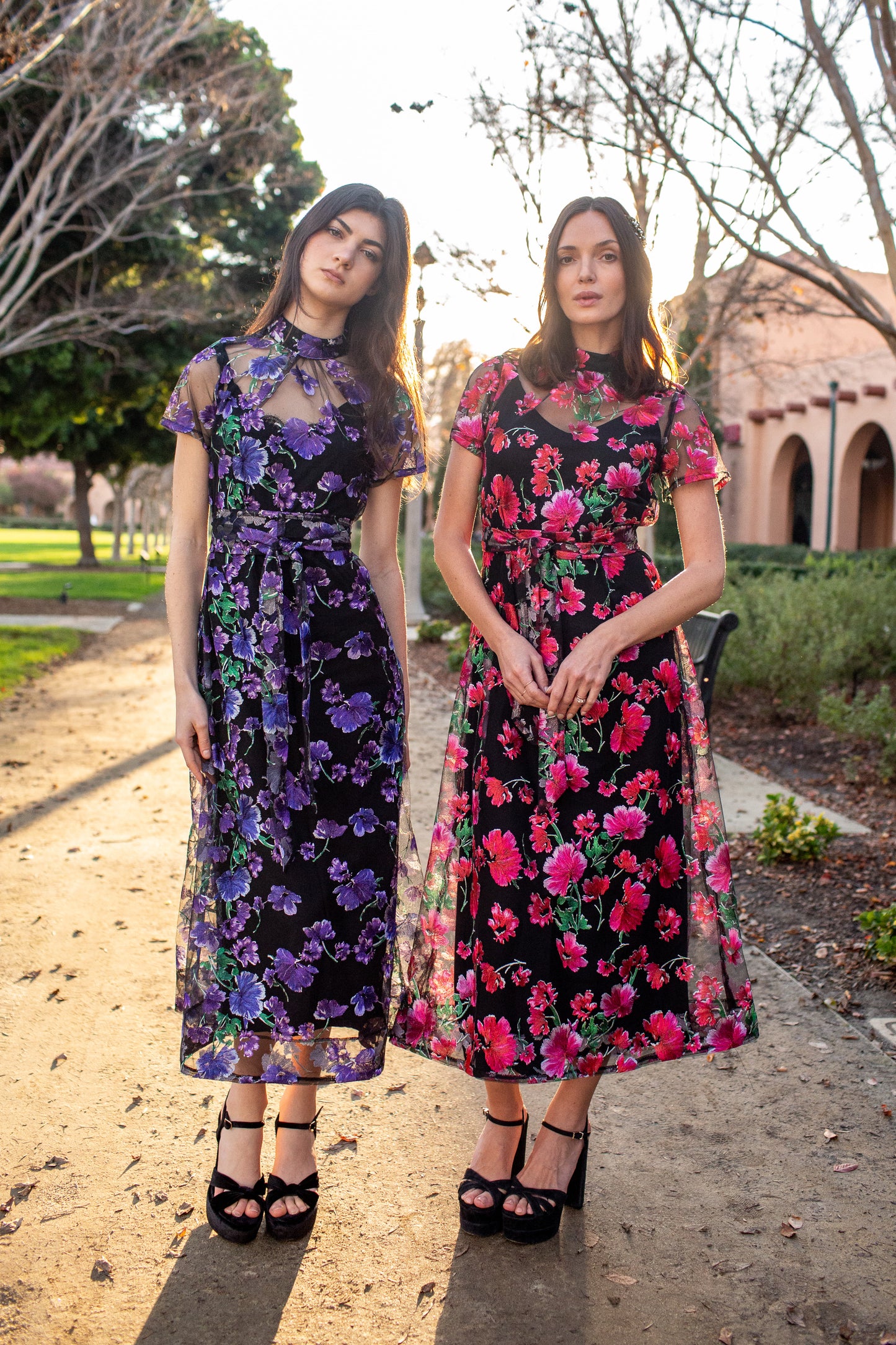 JJ Maxi Dress in Moonlit Rose