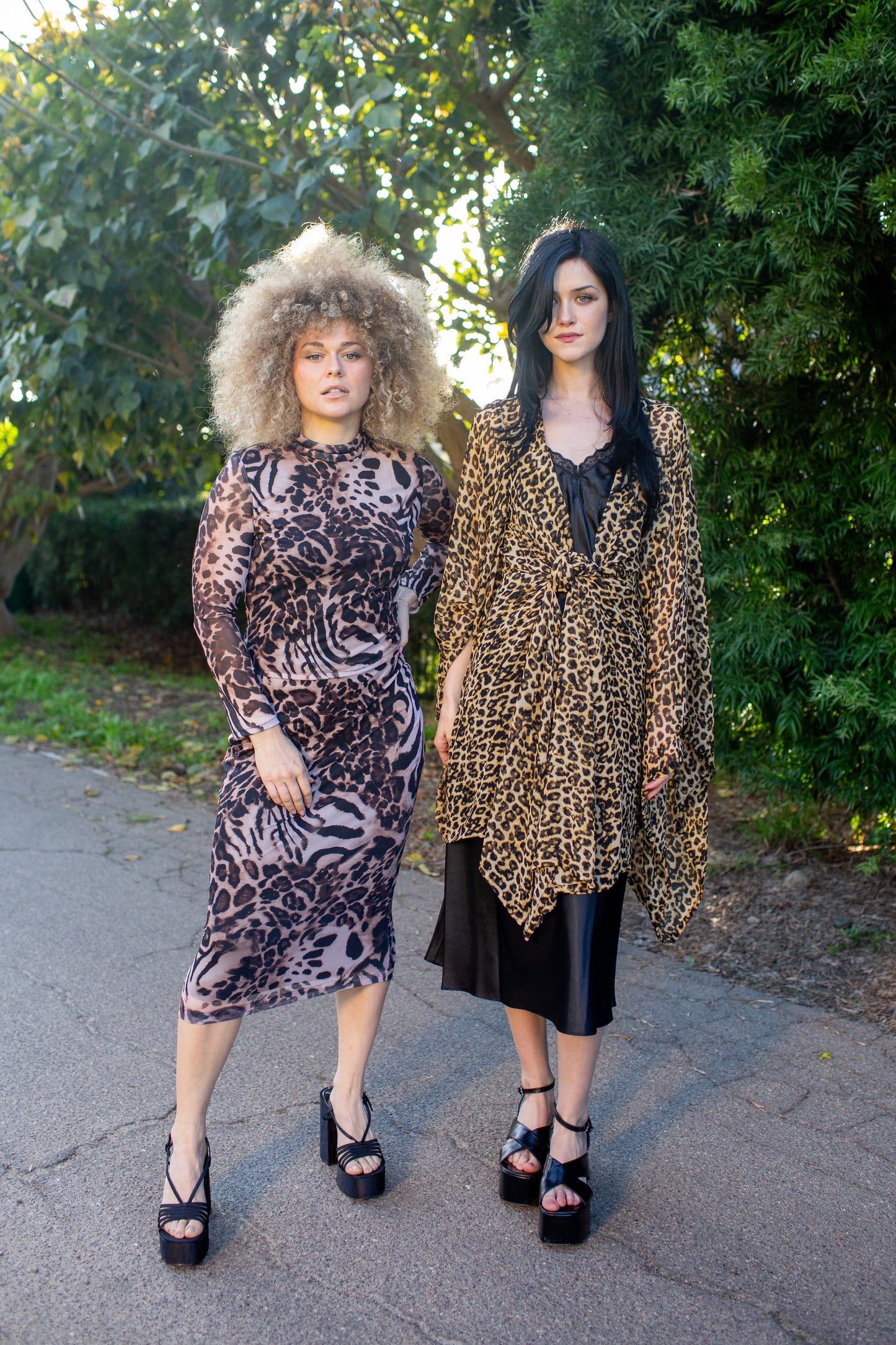 Jacara Leopard Kimono