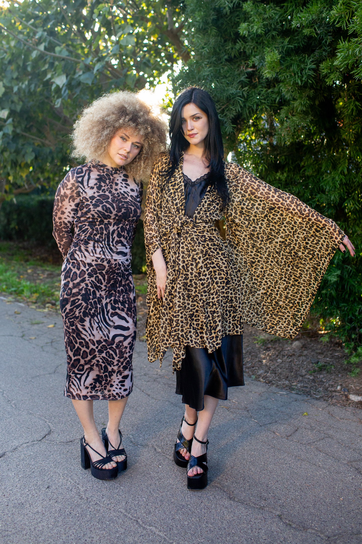Jacara Leopard Kimono