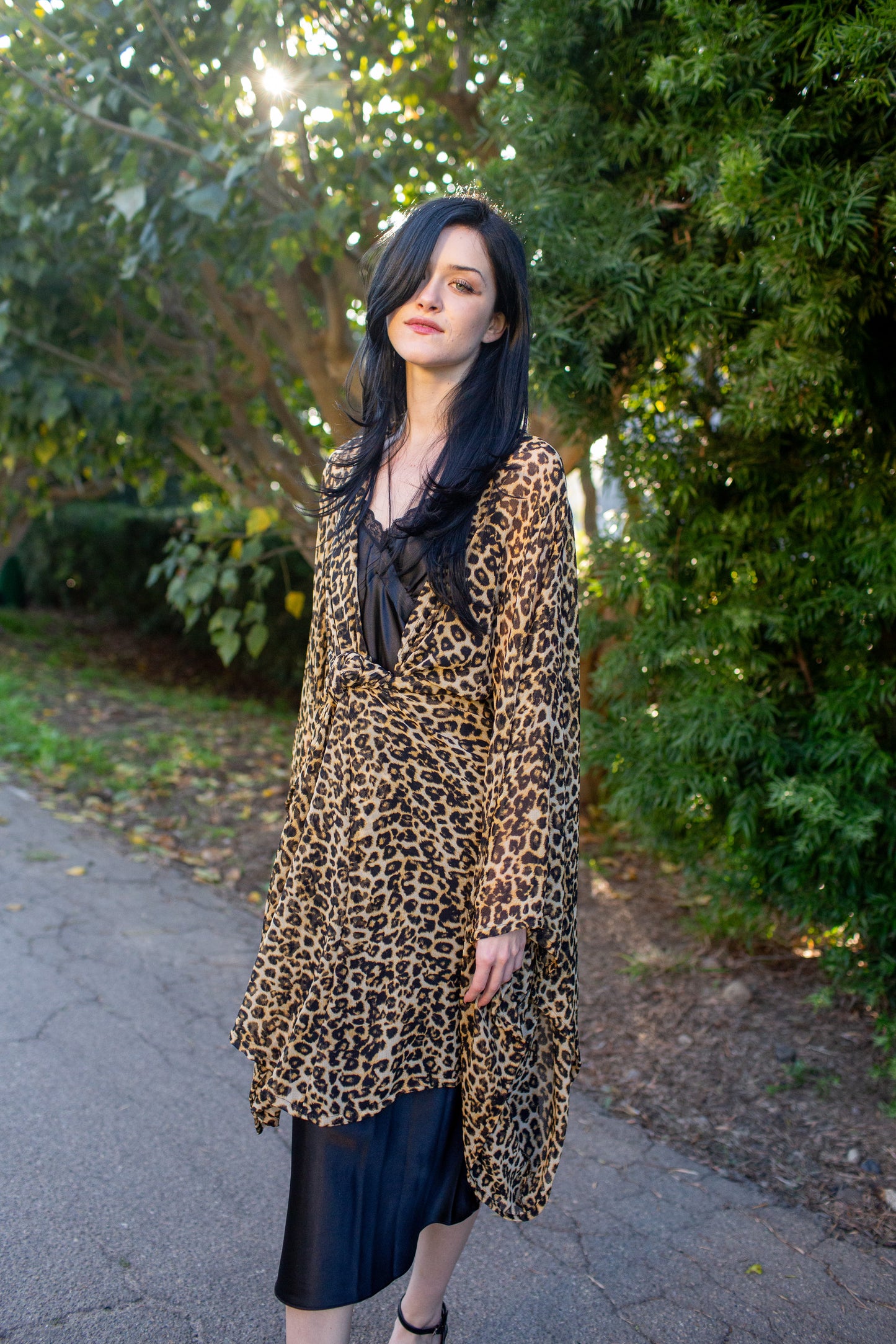 Jacara Leopard Kimono