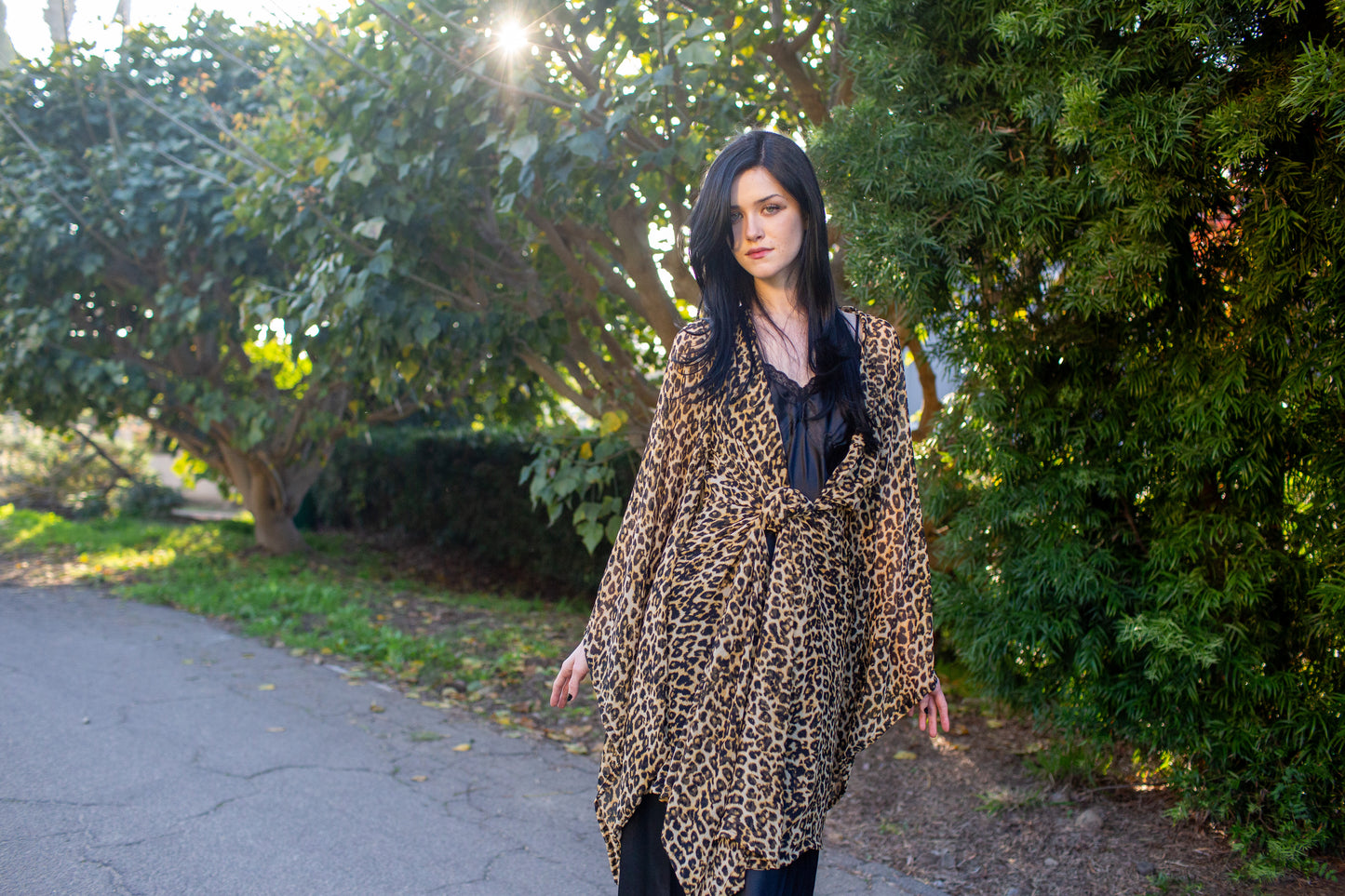 Jacara Leopard Kimono