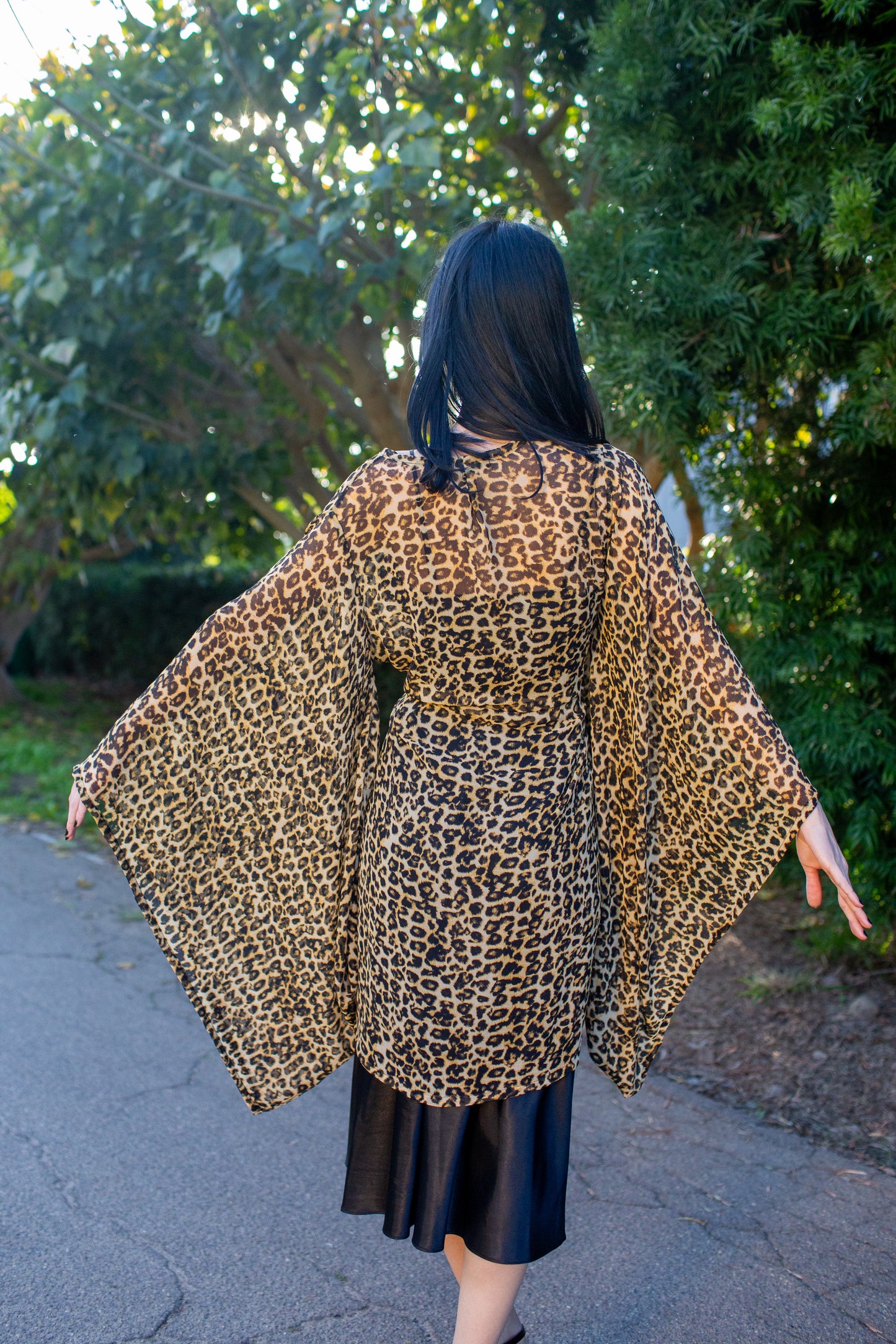 Jacara Leopard Kimono