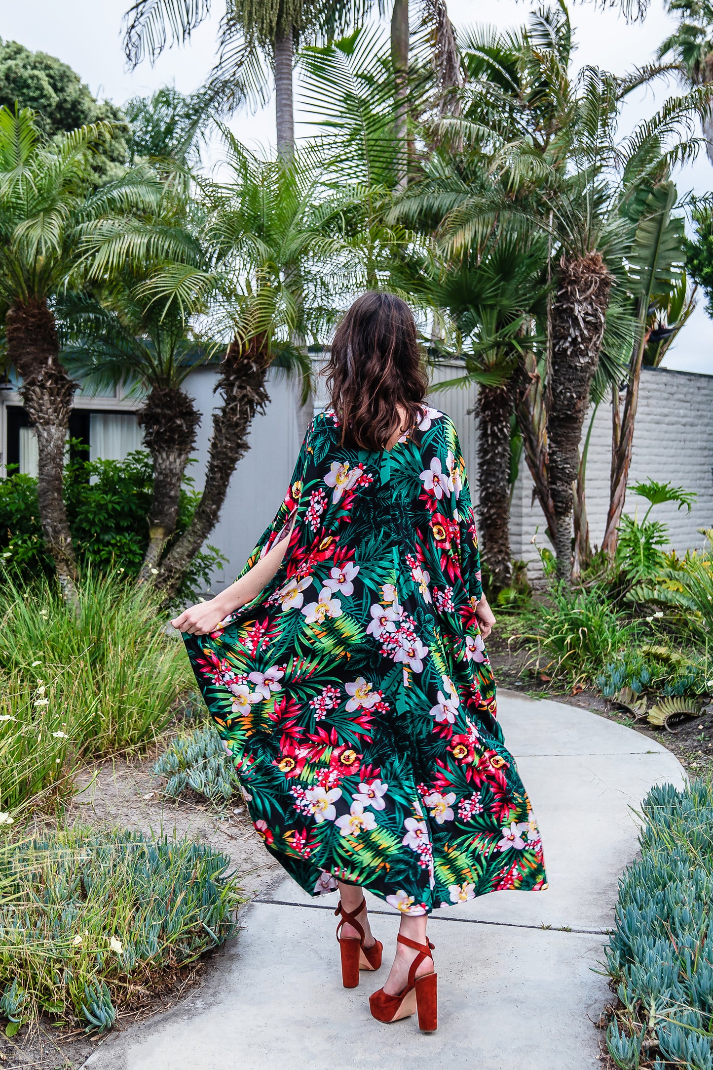 Jungle Orchid Caftan