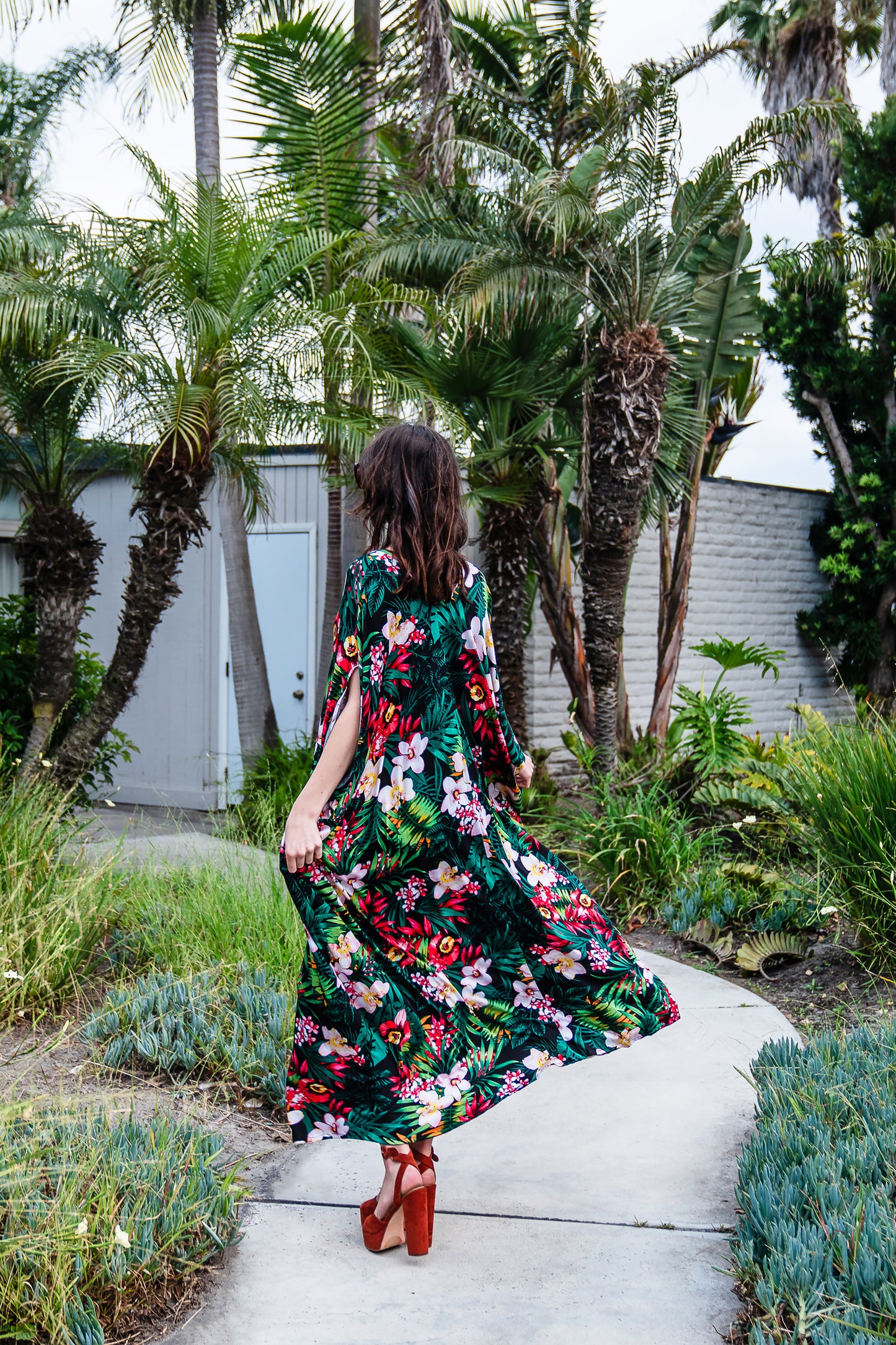 Jungle Orchid Caftan