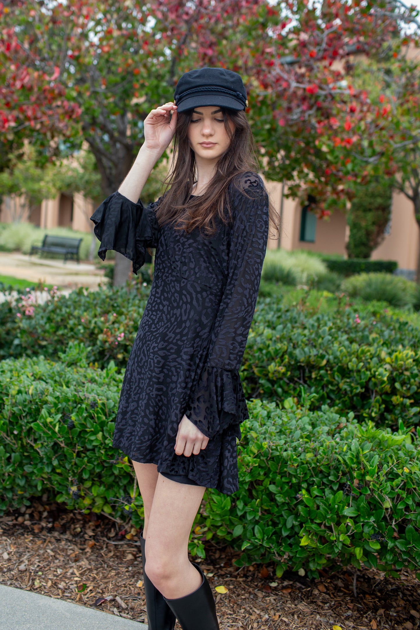 Jill Mini Dress in Of The Night