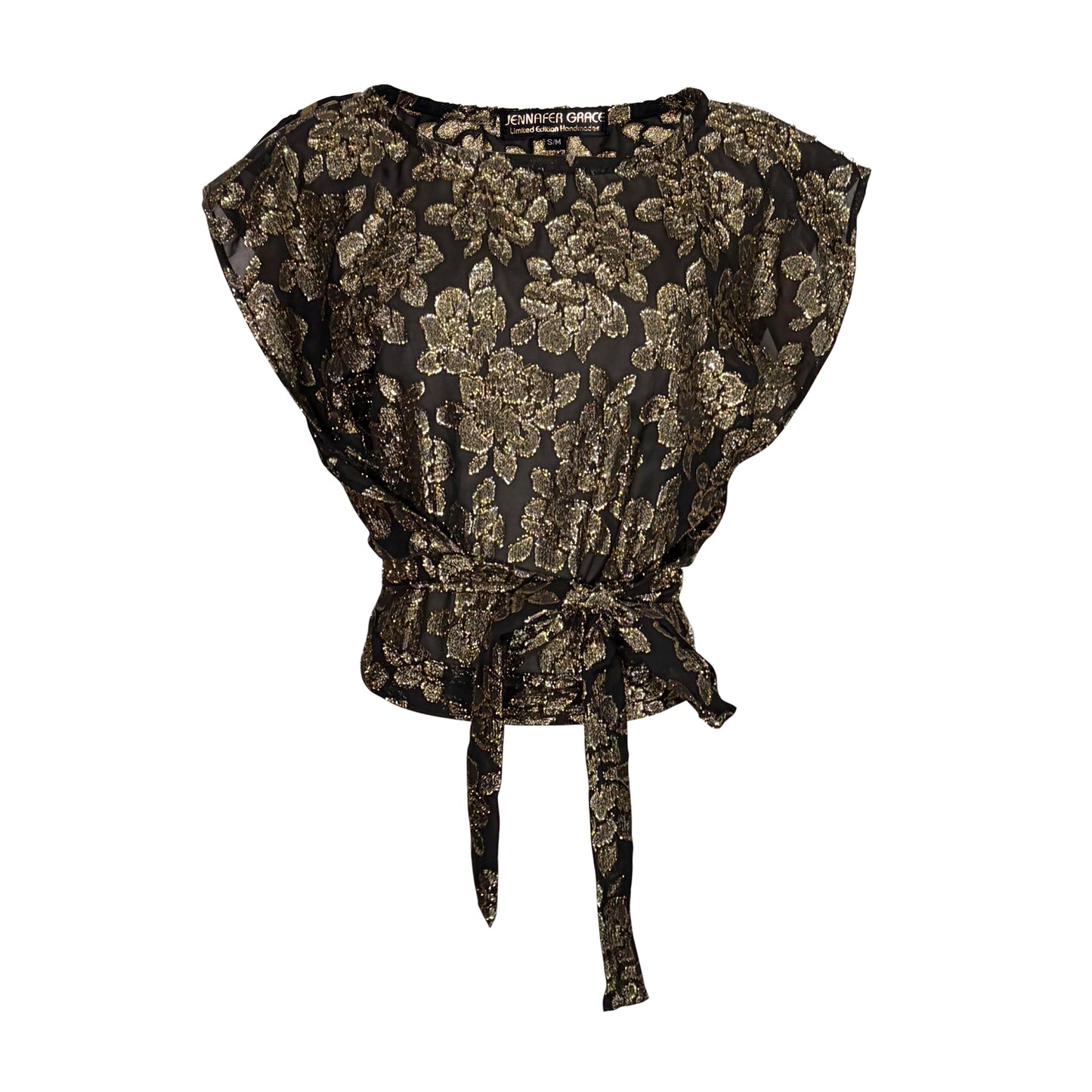June Top in Noir Botanique PRE-ORDER