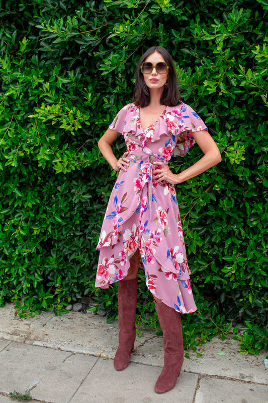 Lanie Flutter Wrap Dress