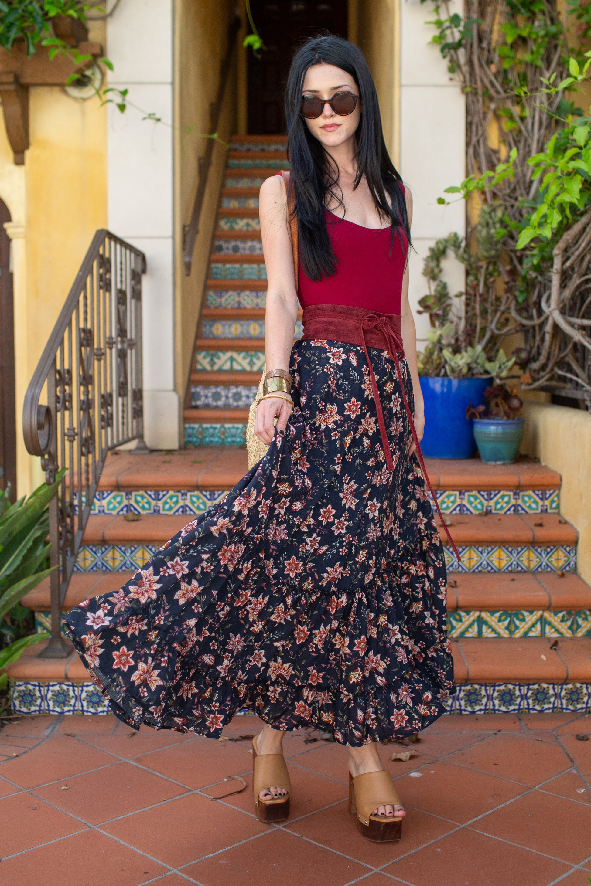Liberty Flower Maxi-Skirt – Jennafer Grace - Main Image