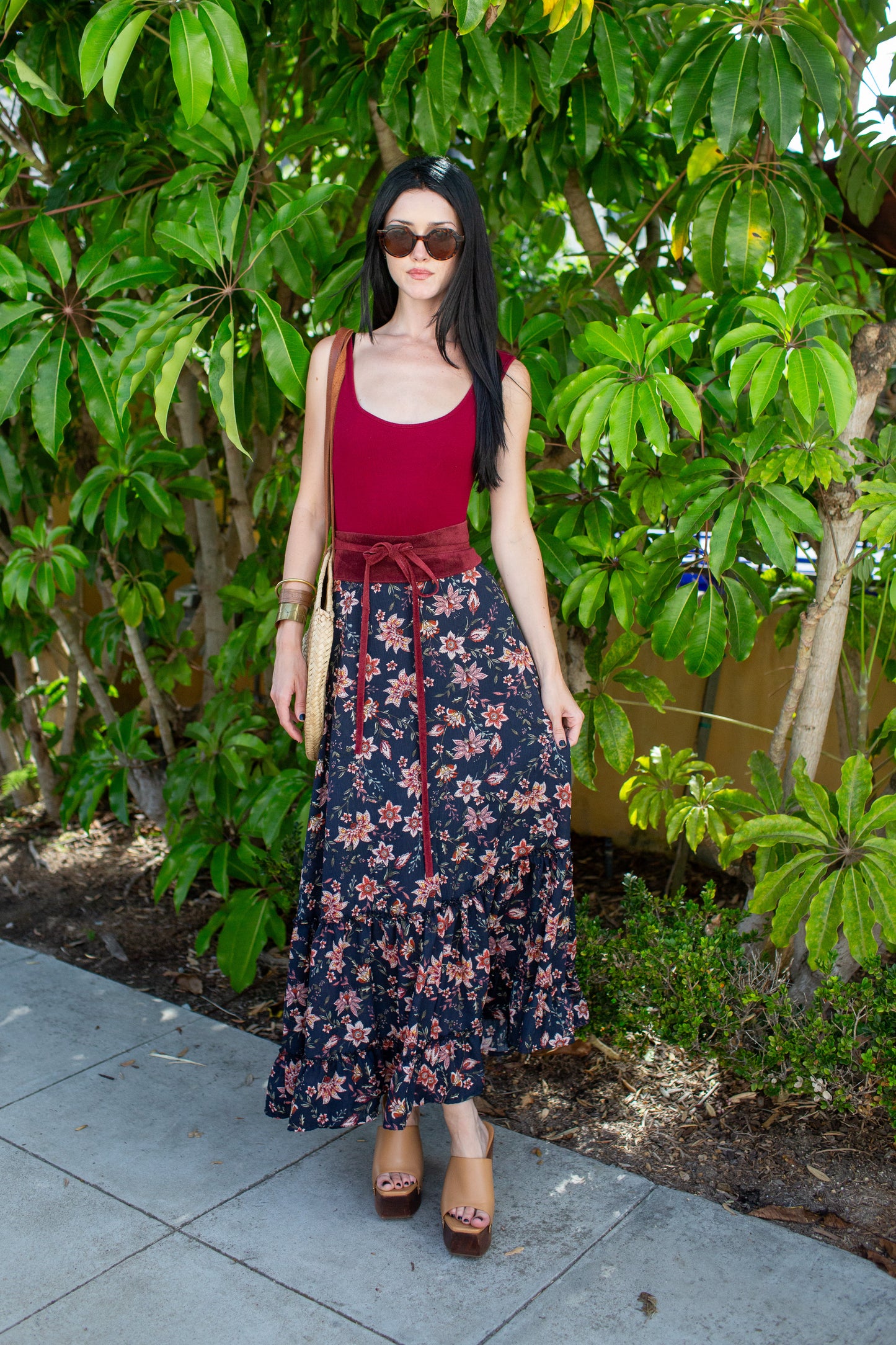 Liberty Flower Maxi-Skirt