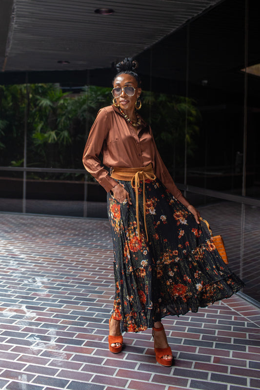 Lynx Flora Maxi Skirt