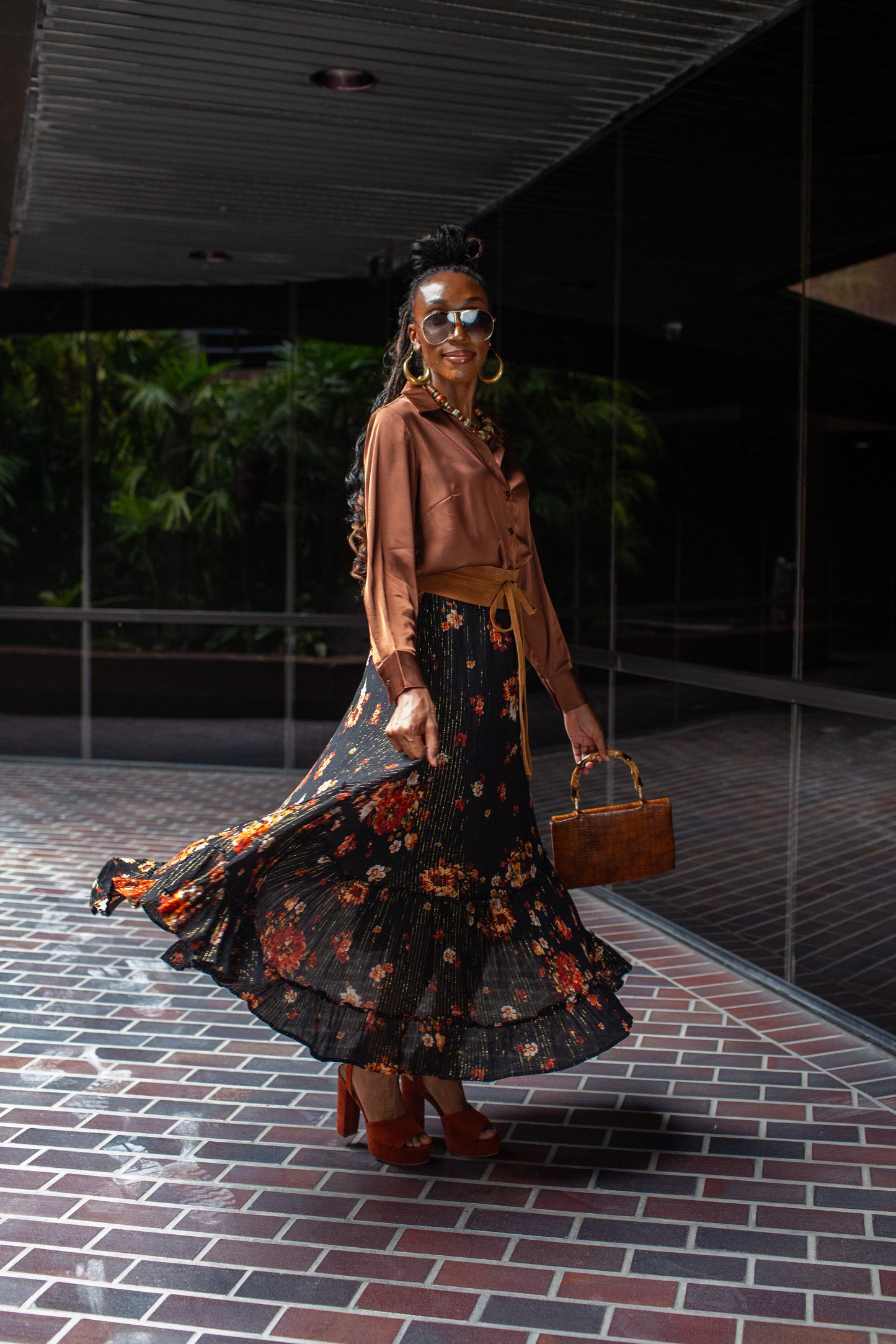 Lynx Flora Maxi Skirt