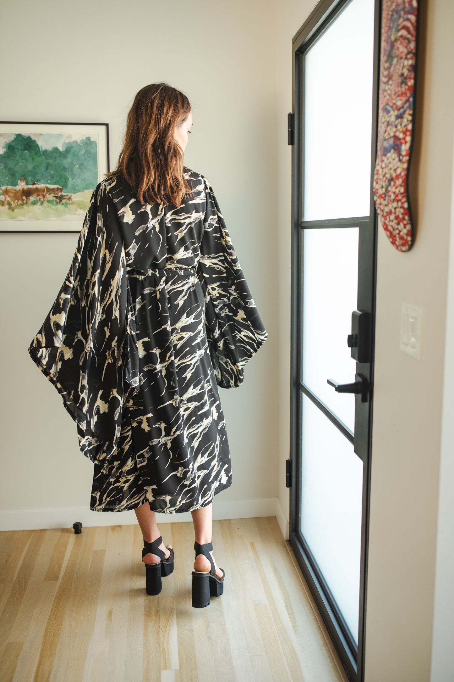 Makrana Noir Kimono - Preorder Special