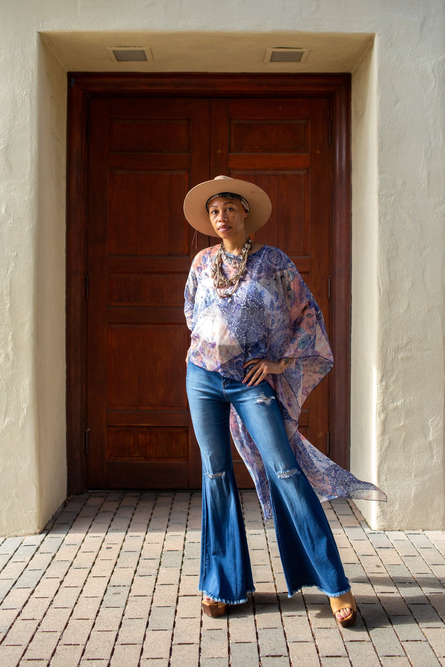 Misty Dawn Float Scarf Top