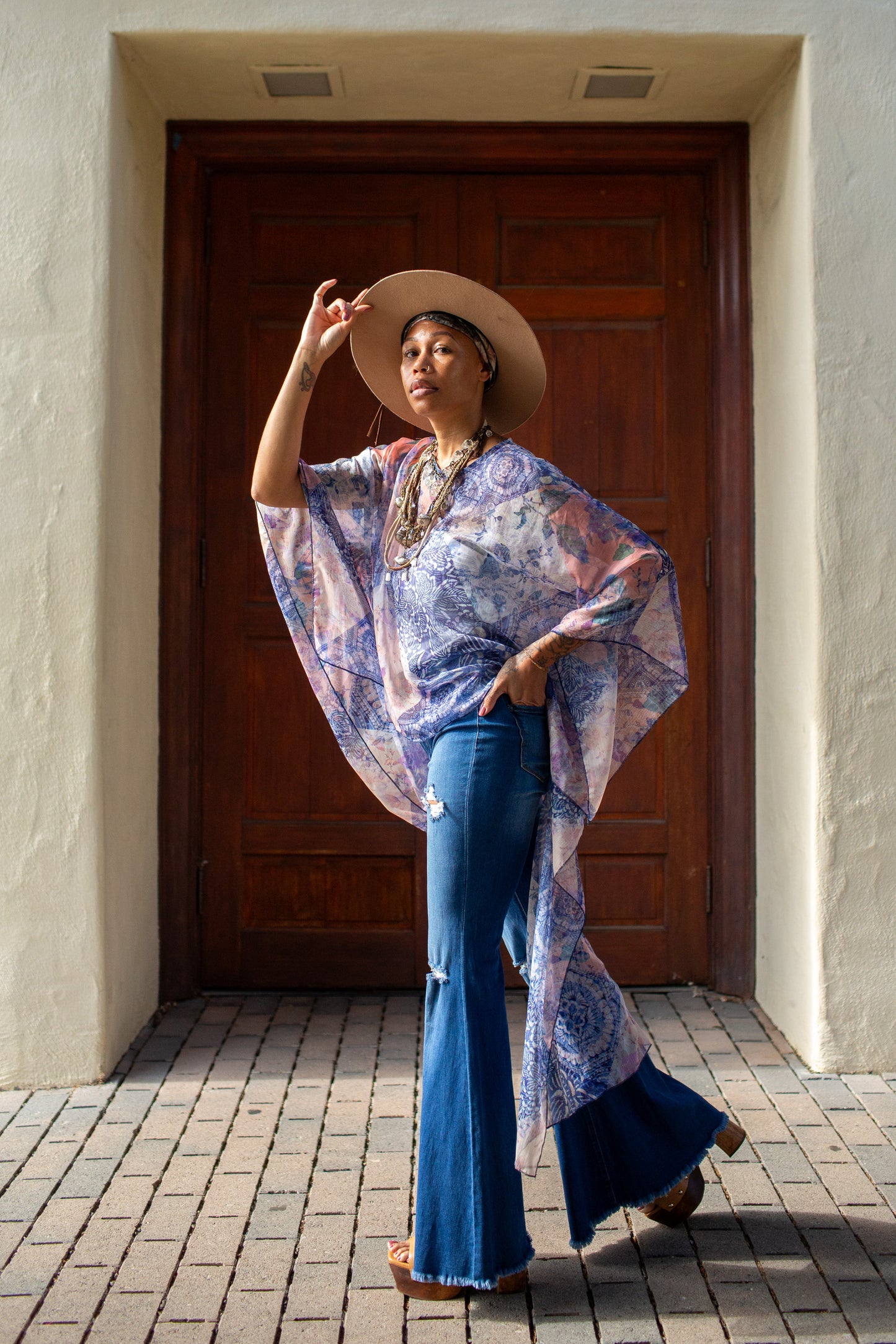 Misty Dawn Float Scarf Top