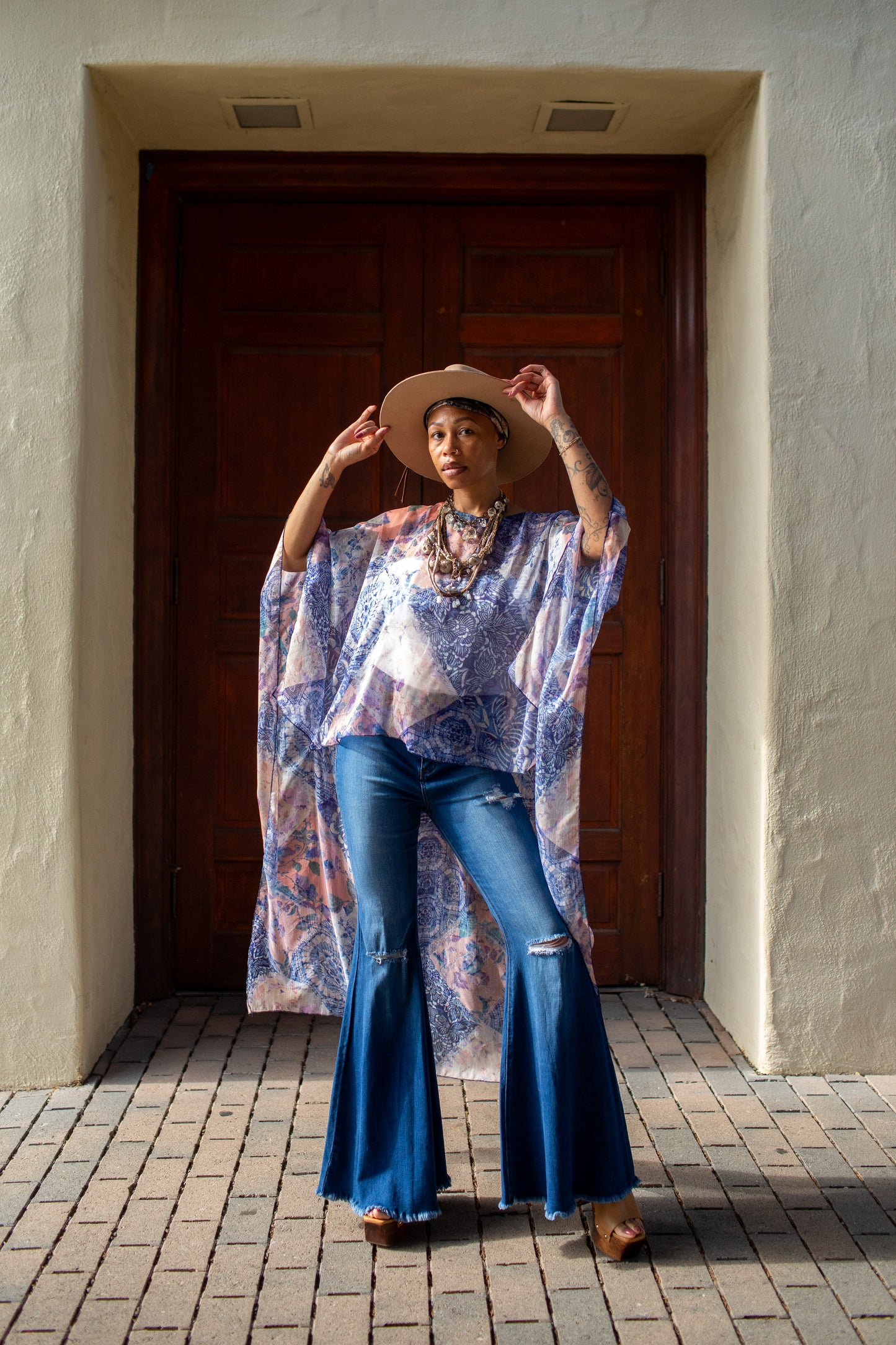 Misty Dawn Float Scarf Top