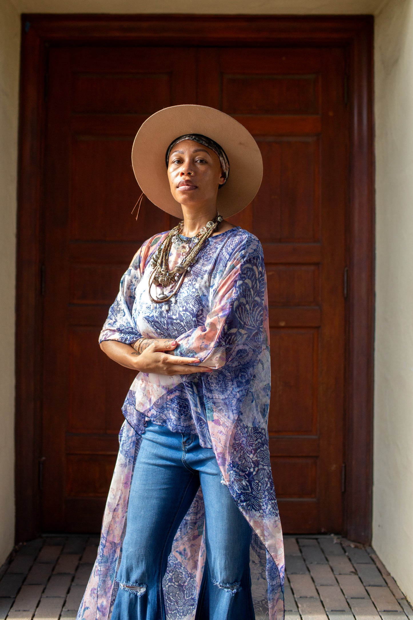 Misty Dawn Float Scarf Top