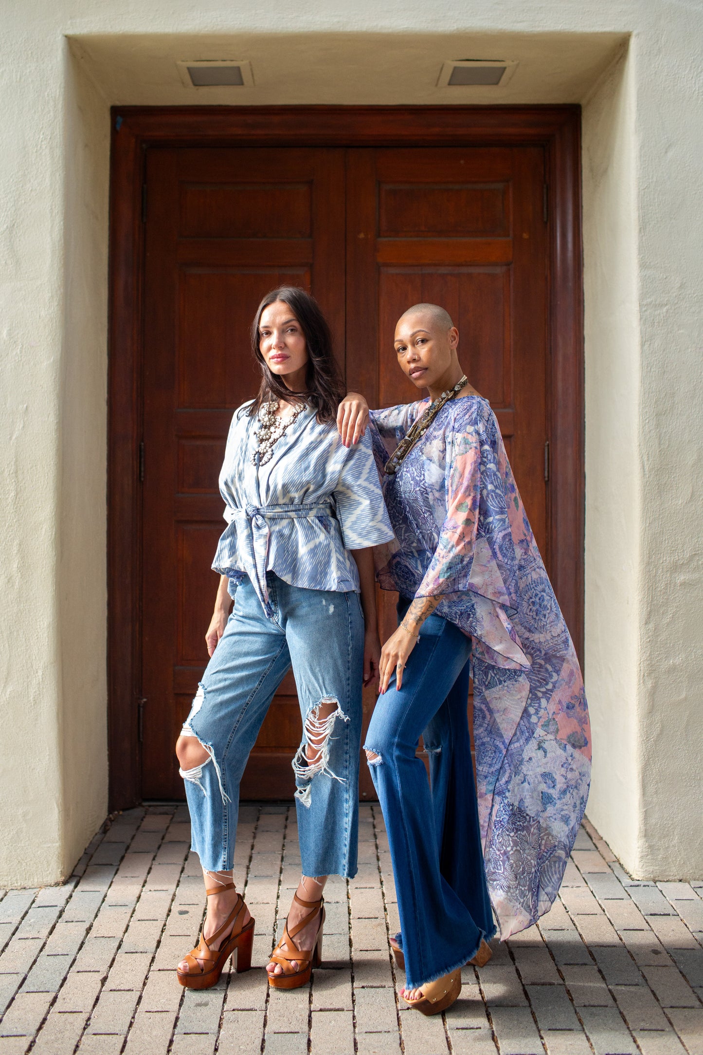 Misty Dawn Float Scarf Top