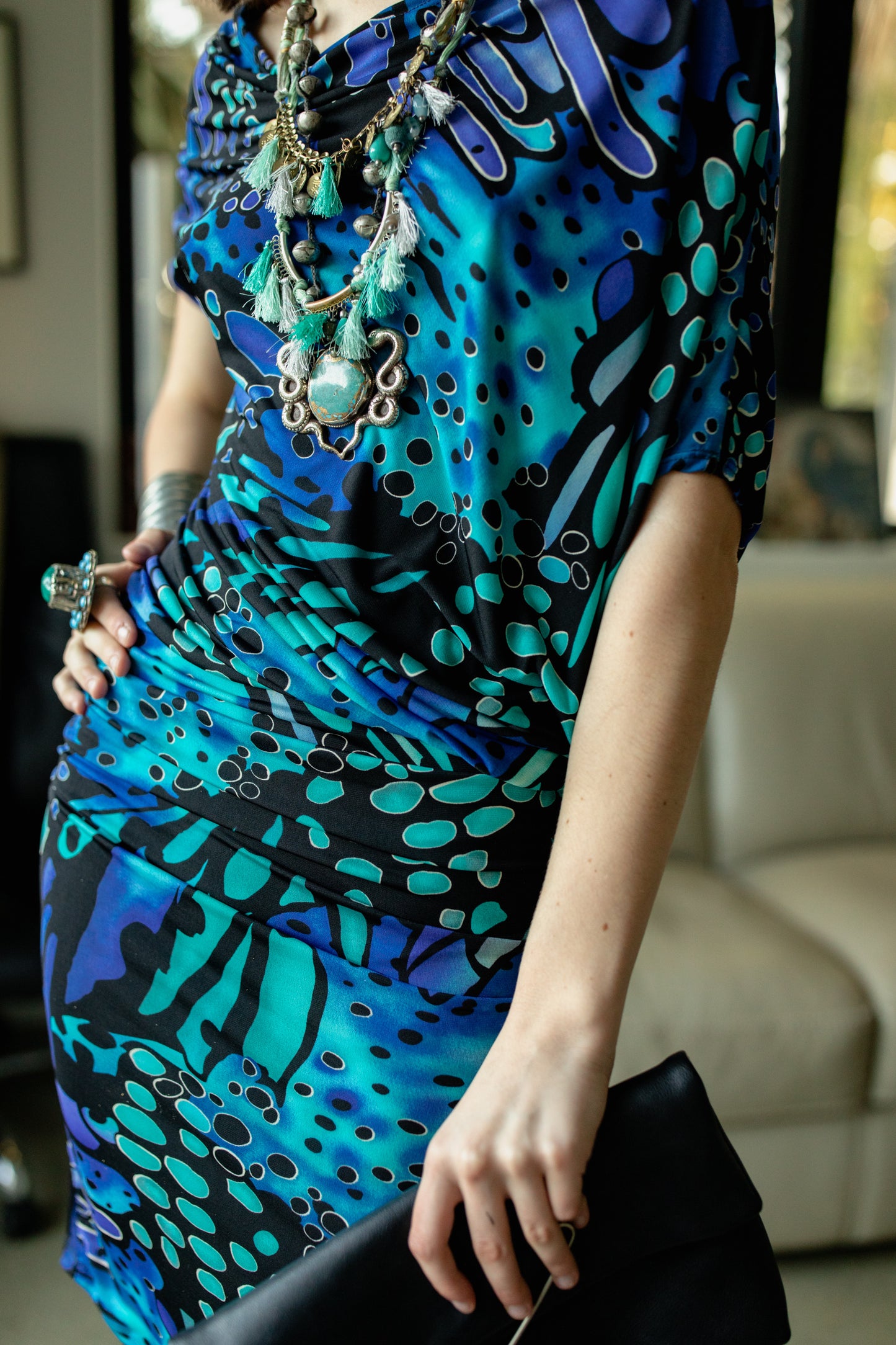 Monarch Blu Angle Dress