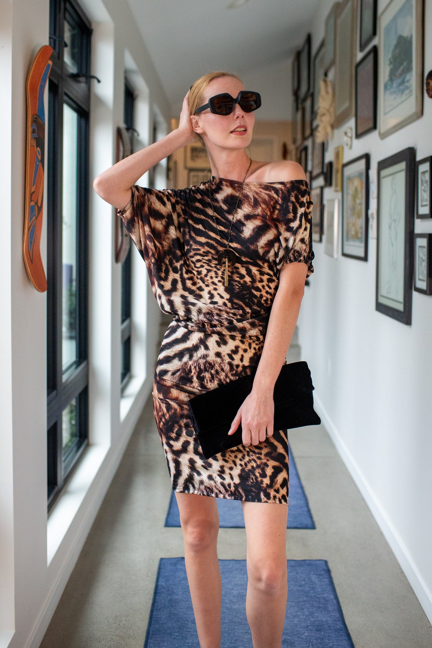 Night Jaguar Angle Dress
