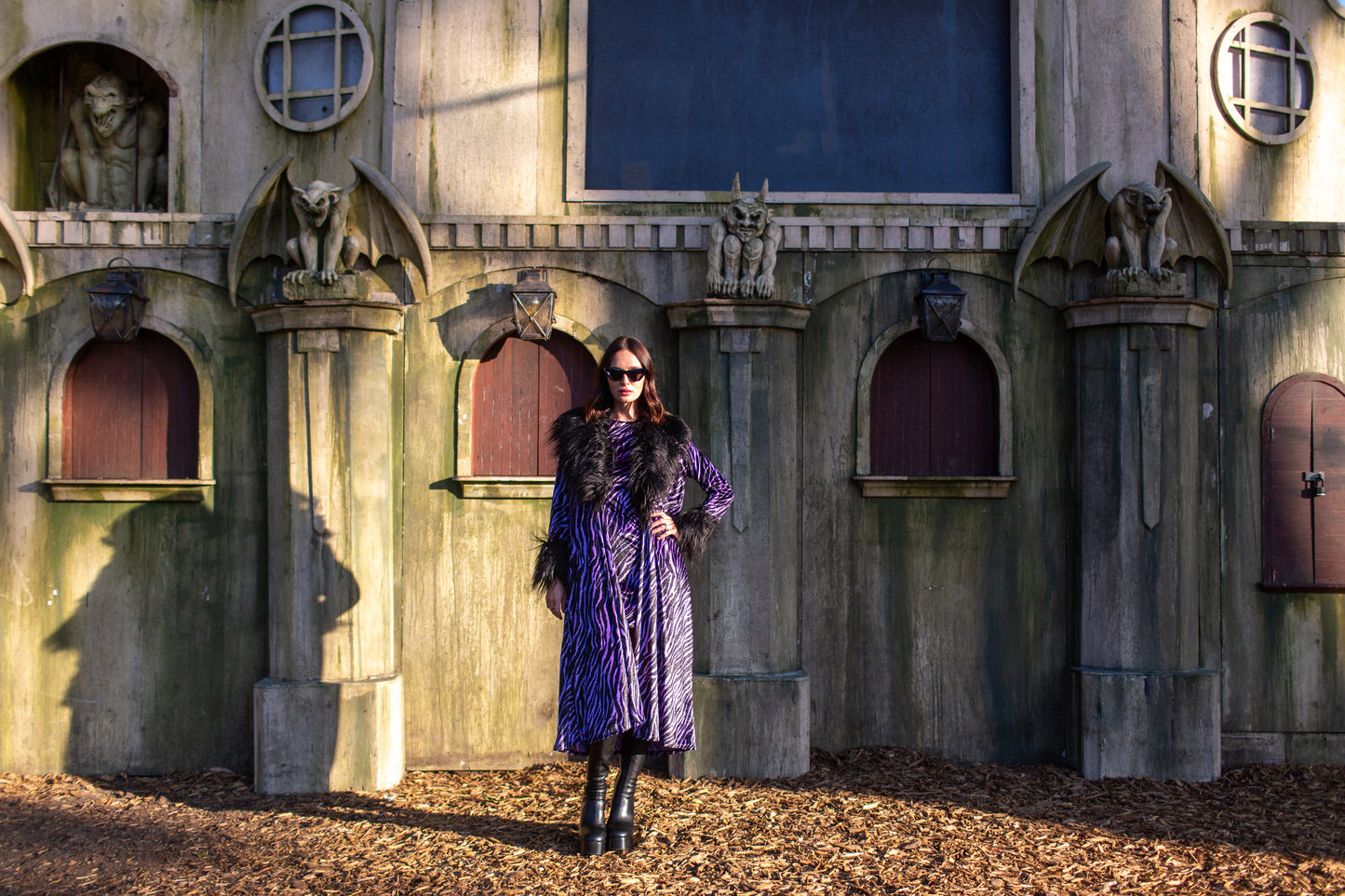 Penny Love Purple Haze Faux Fur Jacket