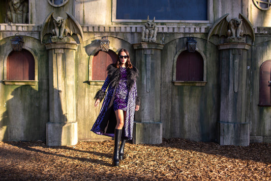 Penny Love Purple Haze Faux Fur Jacket