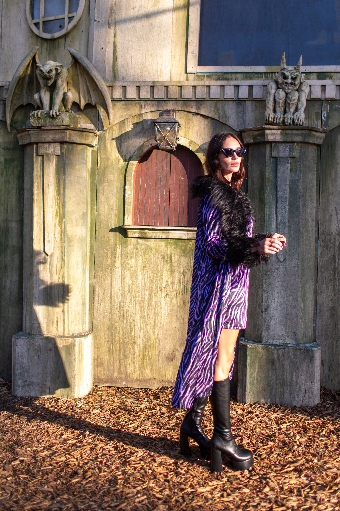 Penny Love Purple Haze Faux Fur Jacket