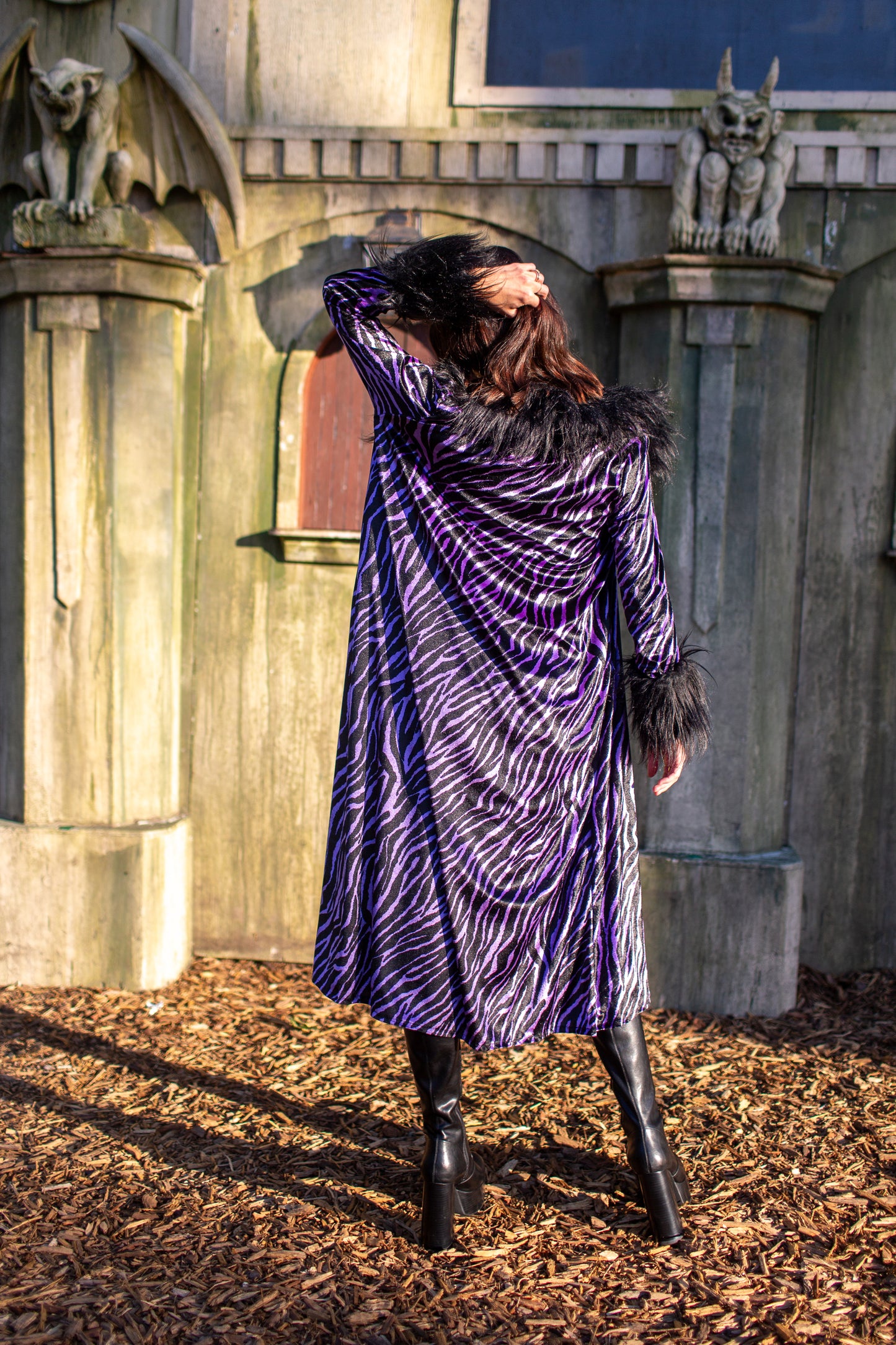 Penny Love Purple Haze Faux Fur Jacket