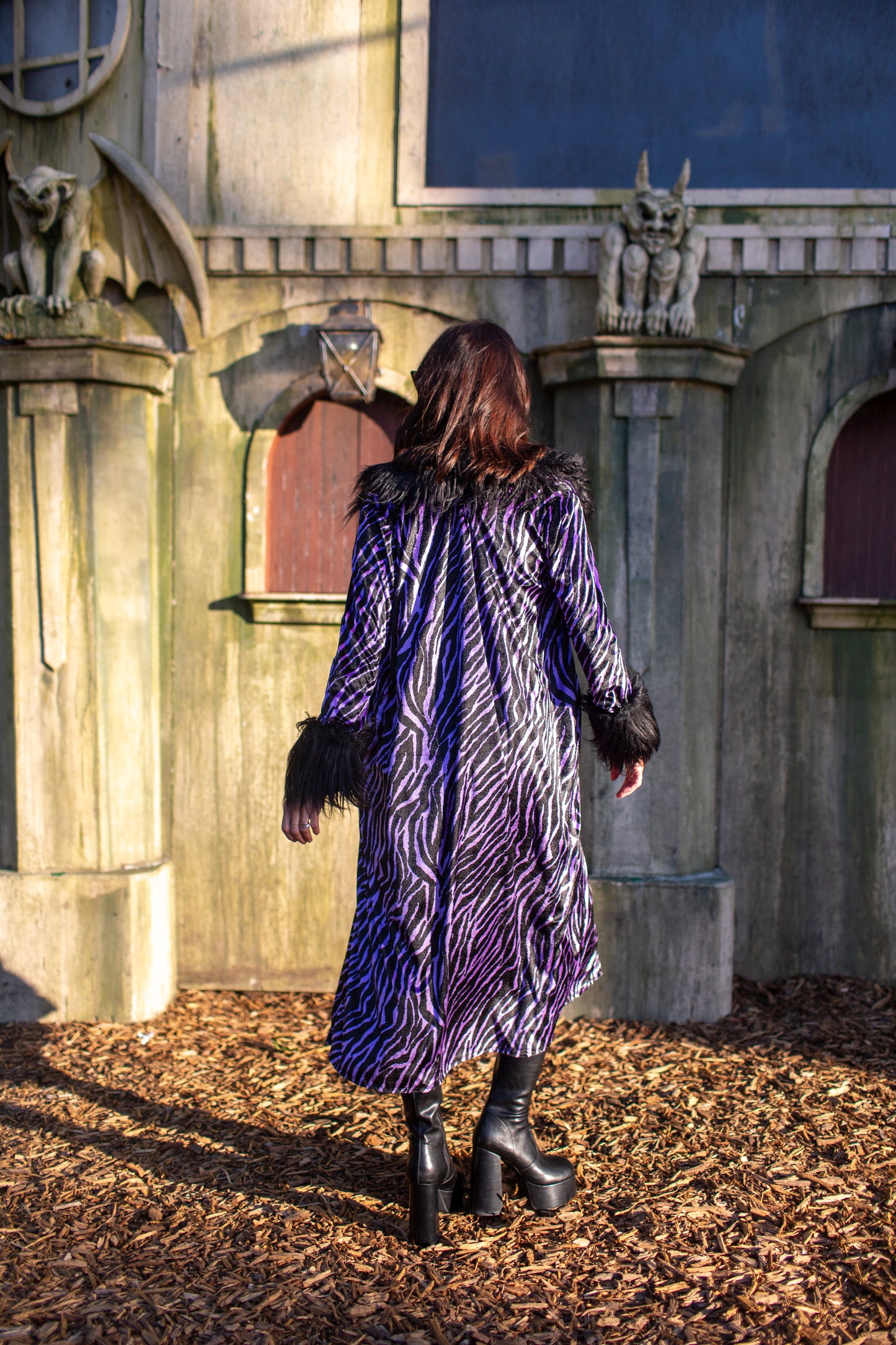 Penny Love Purple Haze Faux Fur Jacket