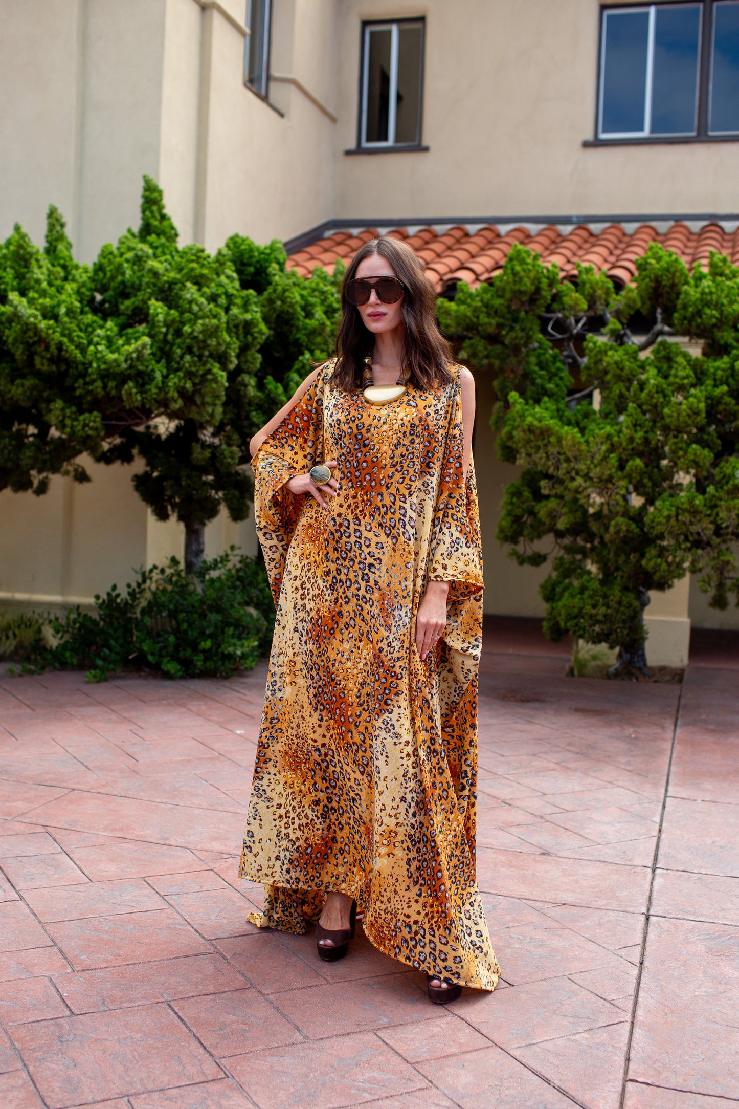 Allegra Caftan in Sahara Heat