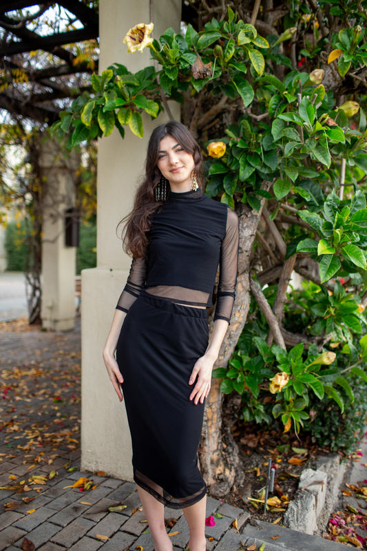 Lucy Pencil Skirt in Eclipse PRE-ORDER