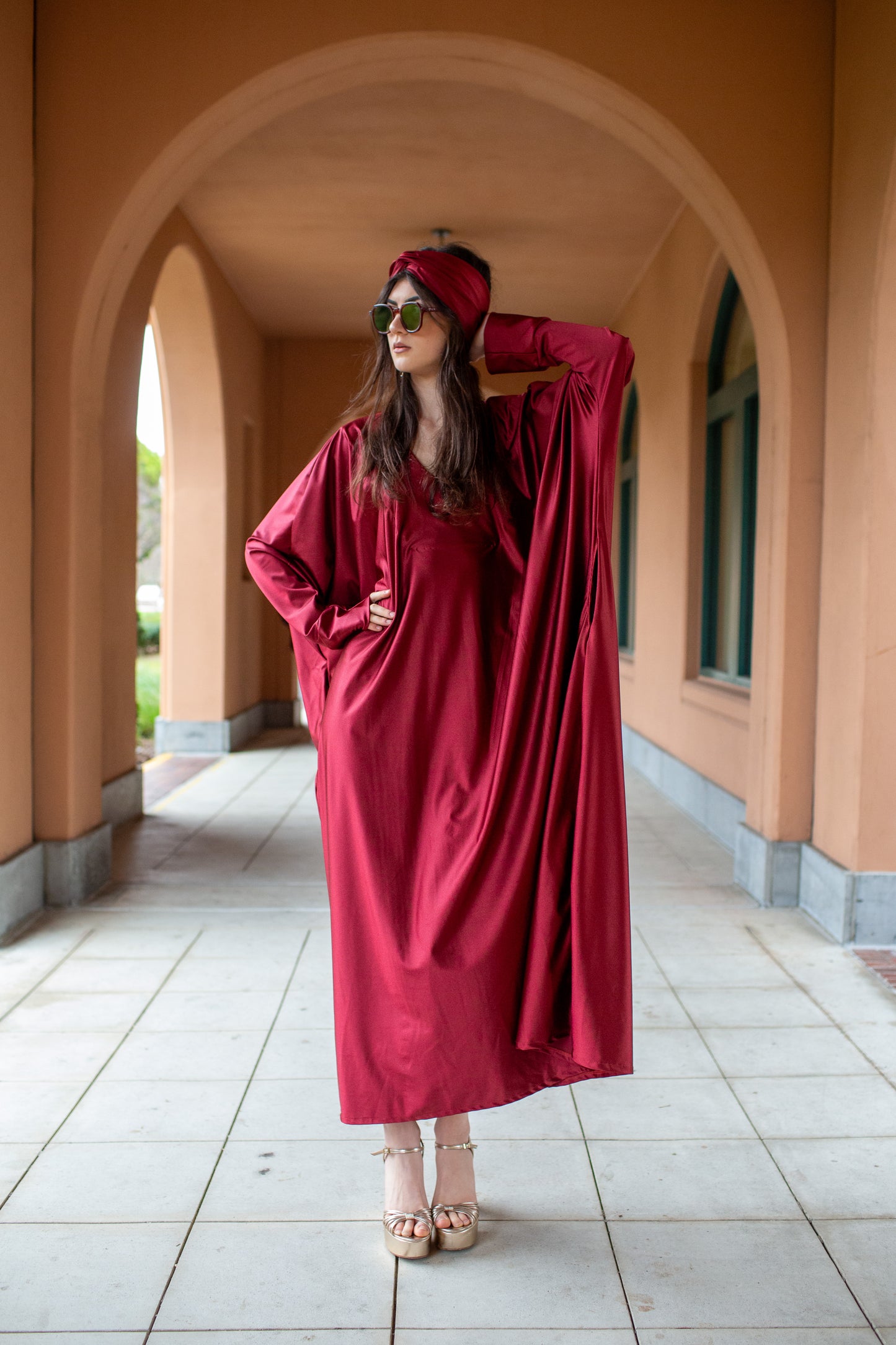Gracie Caftan in Deep Rust PRE-ORDER