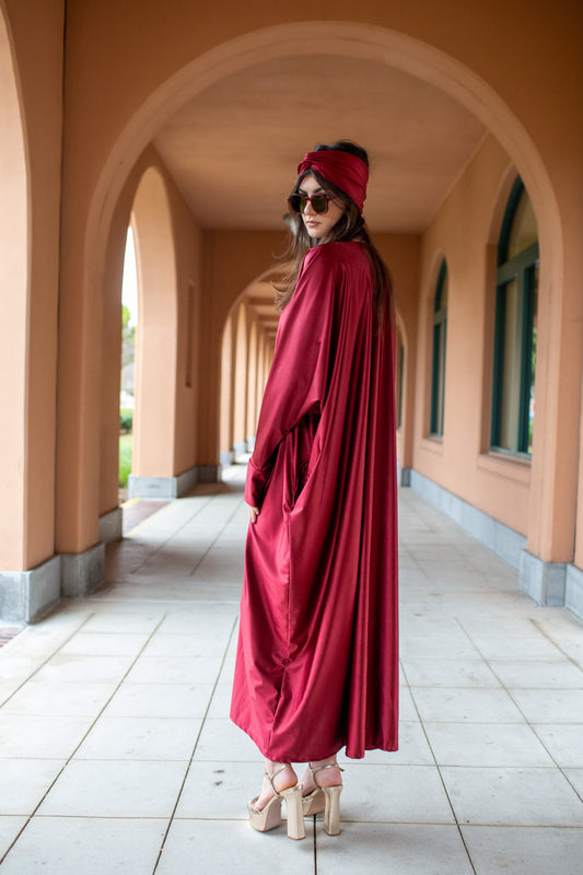 Gracie Caftan in Deep Rust PRE-ORDER