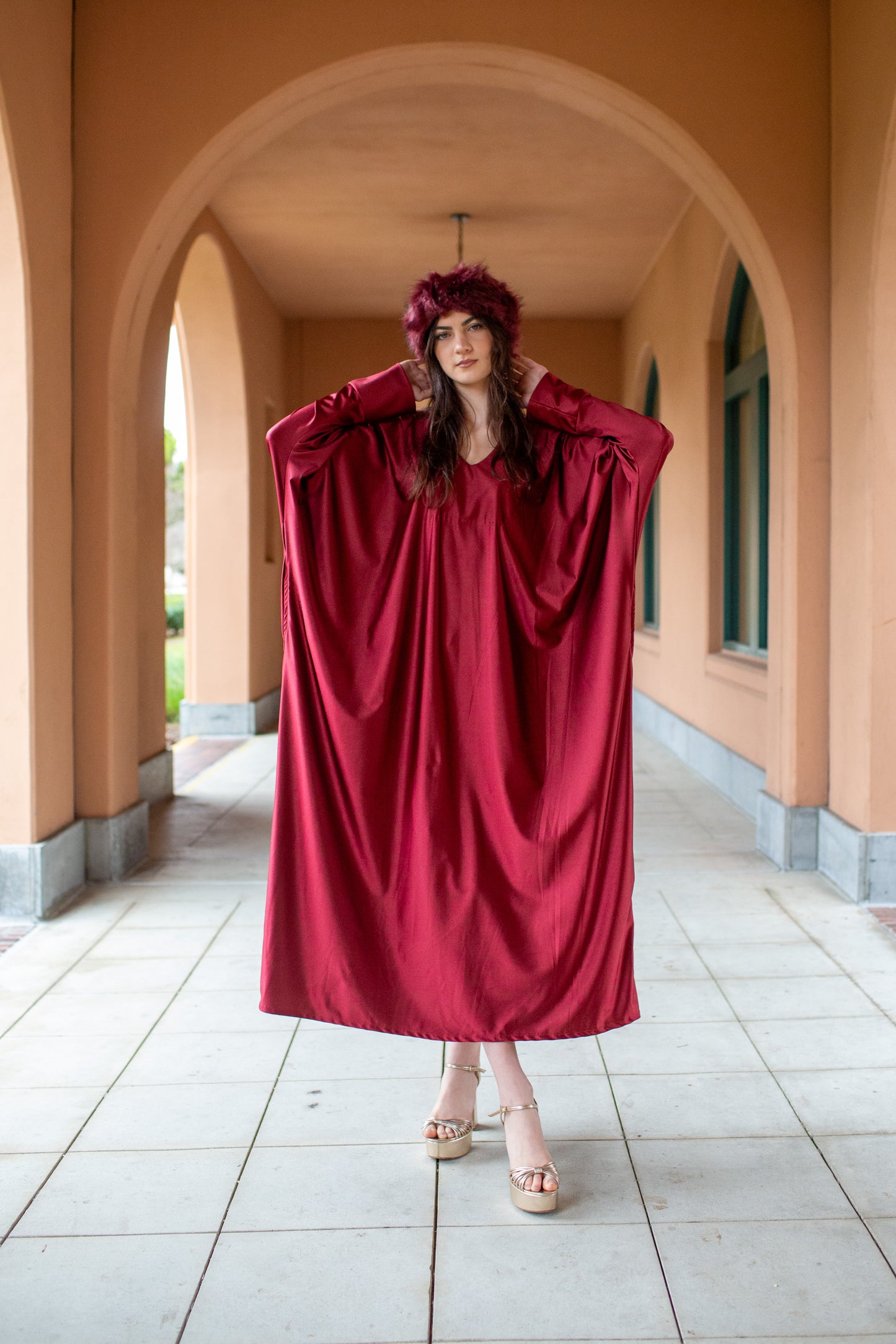 Gracie Caftan in Deep Rust PRE-ORDER