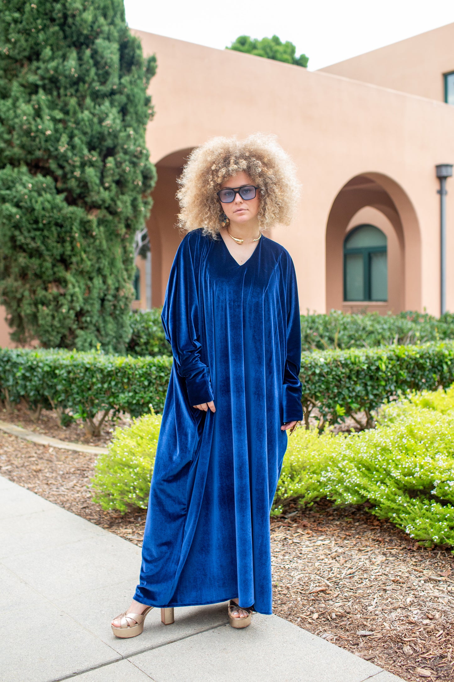 Gracie Caftan in Royal Velvet