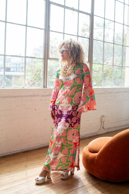 Dinah Maxi Dress in Boca Rococo *Made To Order*