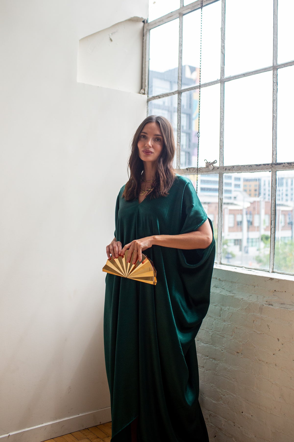 Gleaming Huntress Caftan Kaftan Dress